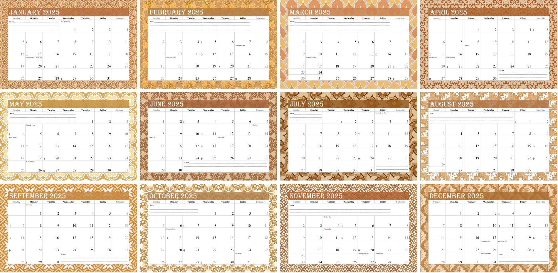 2025 Spiral-Bound Photo Frame Wall Calendar - Customizable with Your Own Pictures - 12-Month Desktop & Wall Planner (Edition #09) - Perfect for Home, Office, and Gift Giving