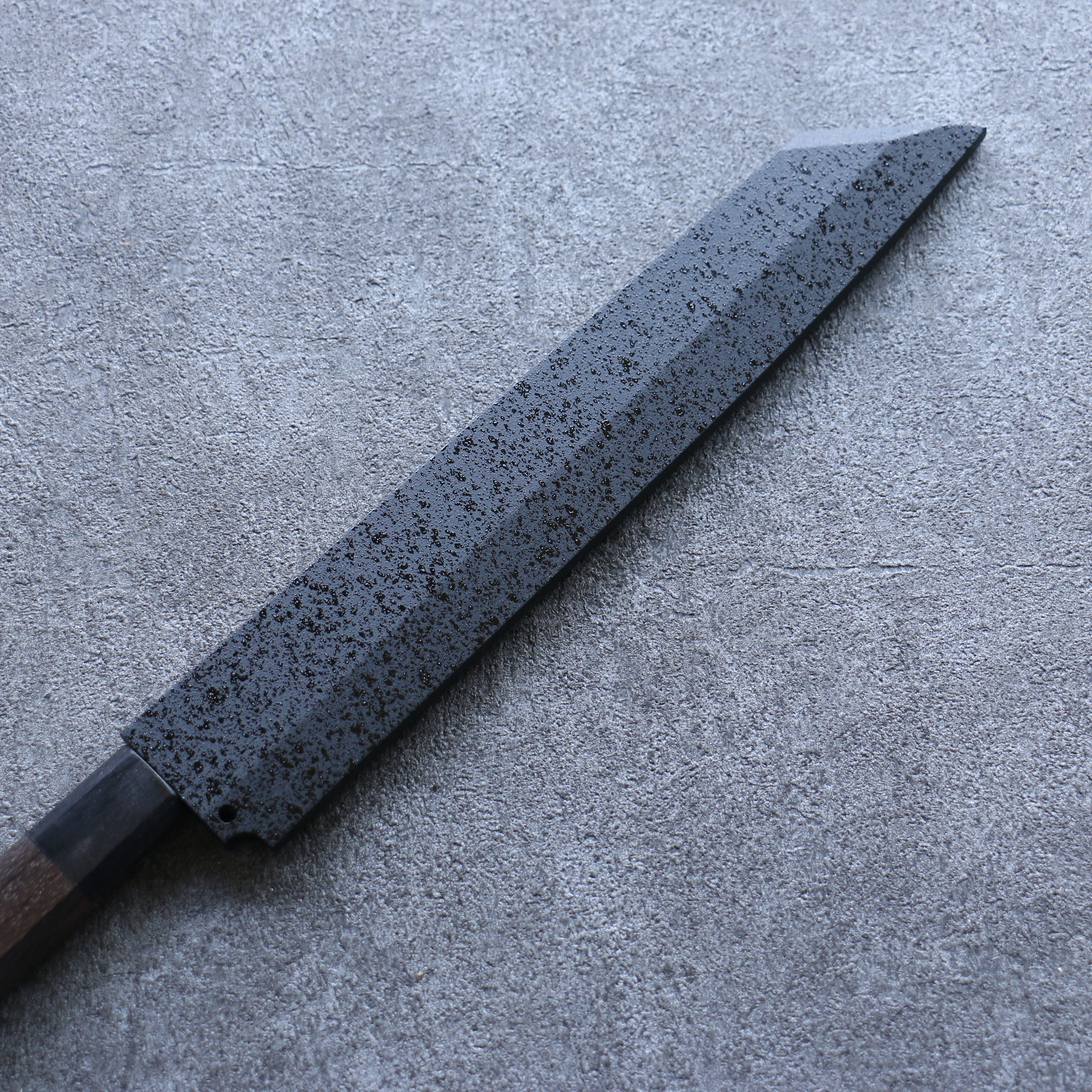 Premium Kuroshime Magnolia Sheath for 240mm Kiritsuke Yanagiba Knife - Handcrafted Plywood Pin by Kaneko - Perfect for Professional Chefs & Sushi Masters