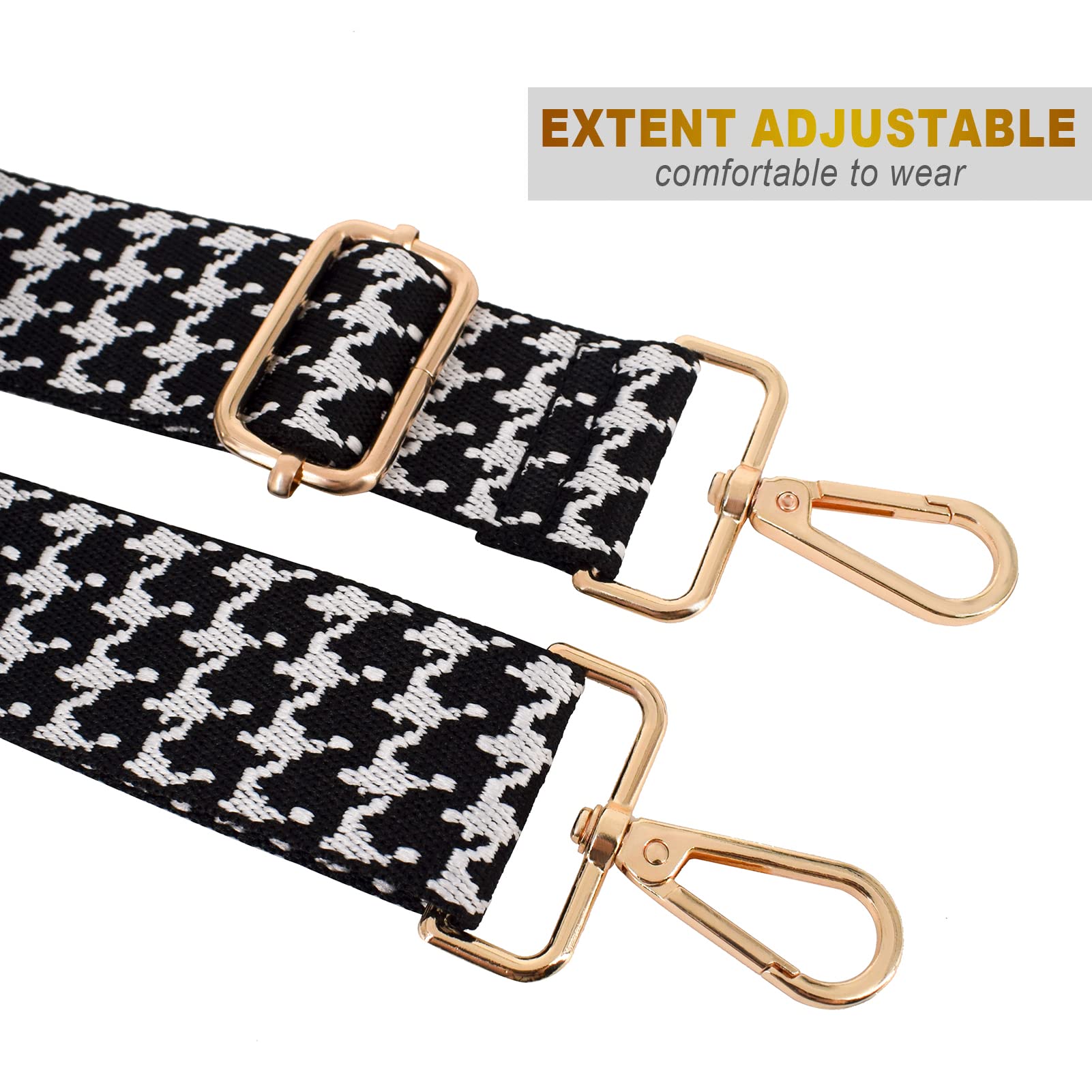 Adjustable Handbag Strap - Wide Purse Replacement Shoulder Strap for Crossbody Bags | Perfect for Work, Travel & Everyday Use