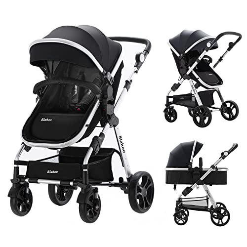 Blahoo Lightweight Foldable Baby Stroller for Toddlers - Aluminum Alloy Travel Pushchair with Adjustable Backrest & Reversible Seat | Perfect for Shopping, Travel & Daily Walks