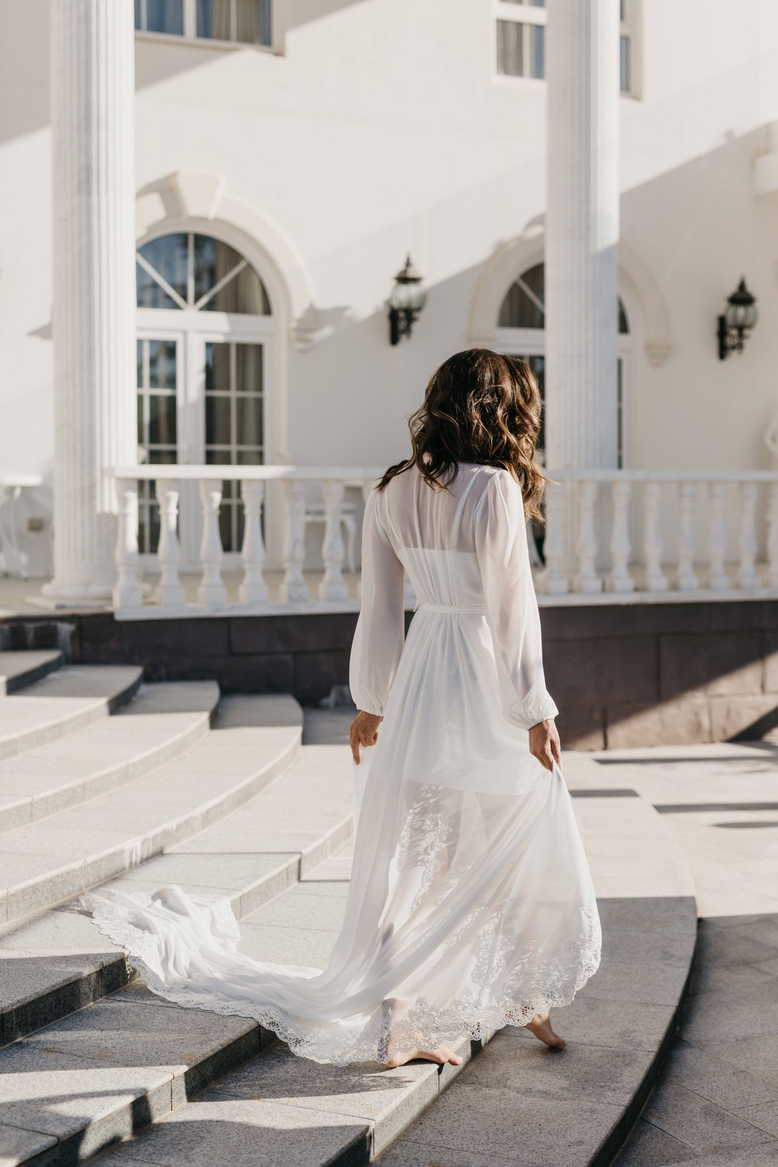 Elegant Jolie Lace Trim Maxi Dress with Train & Slip - Perfect for Weddings, Prom, and Formal Events