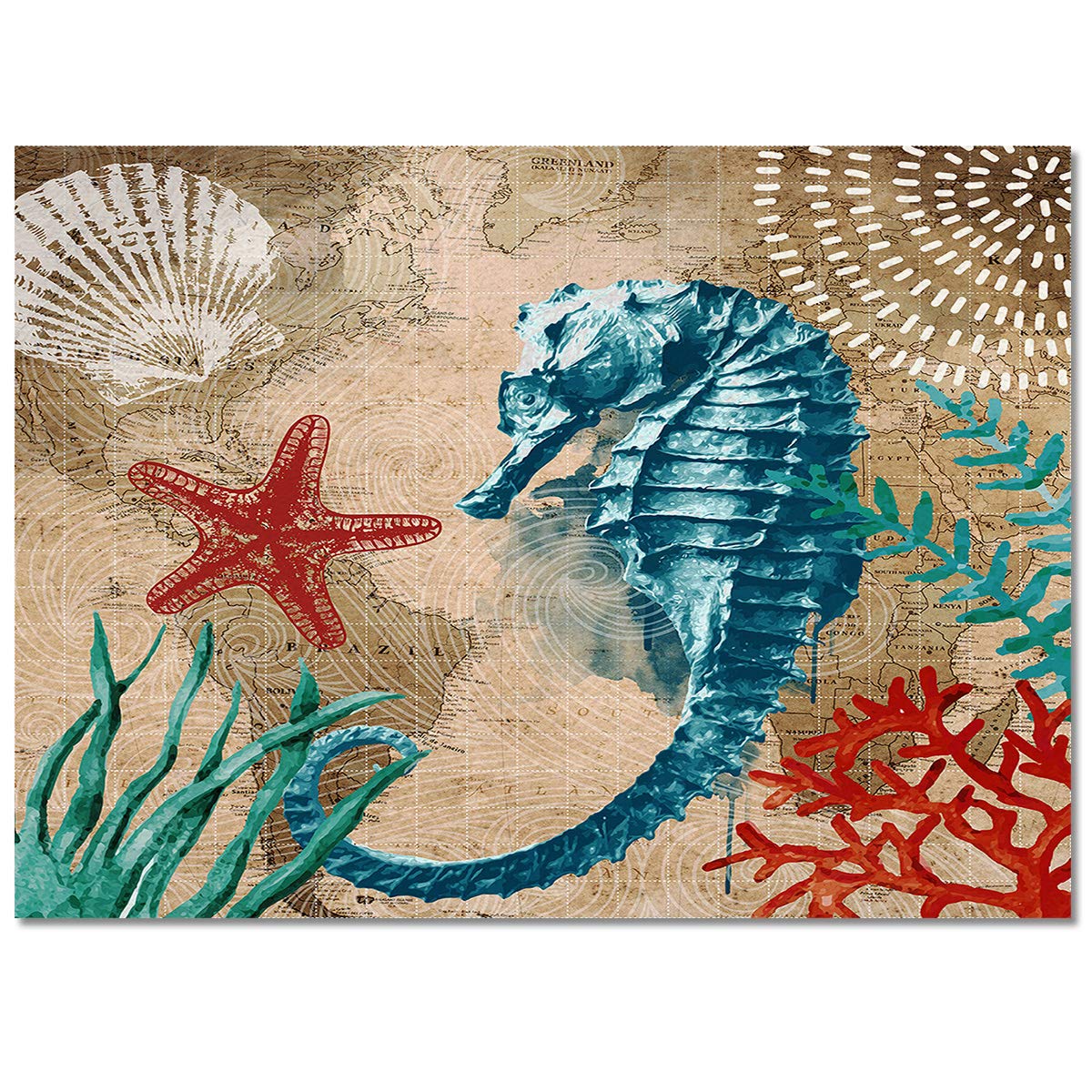 Nautical Theme Area Rug 2'7