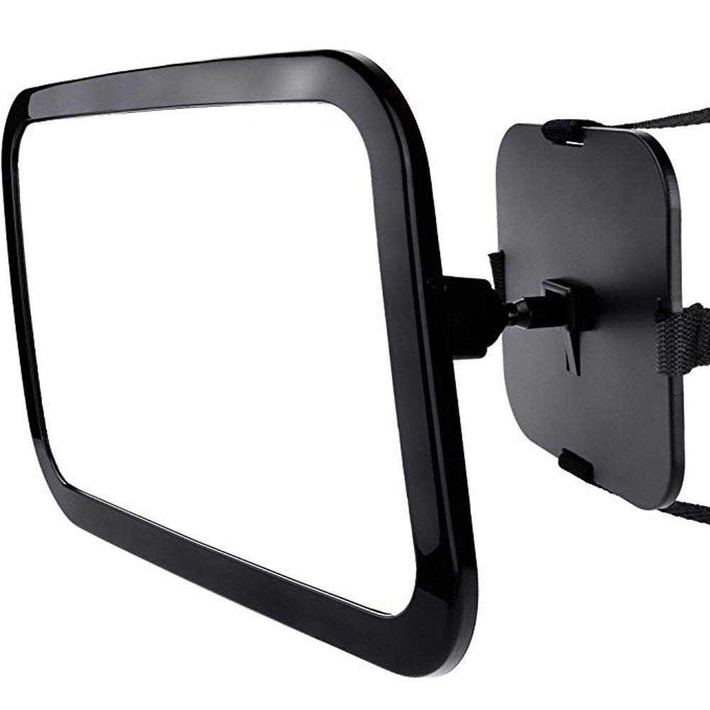 360° Rotatable Car Baby Safety Mirror - Rear View Headrest Monitor for Back Seat, Ideal for Parents to Watch Kids While Driving