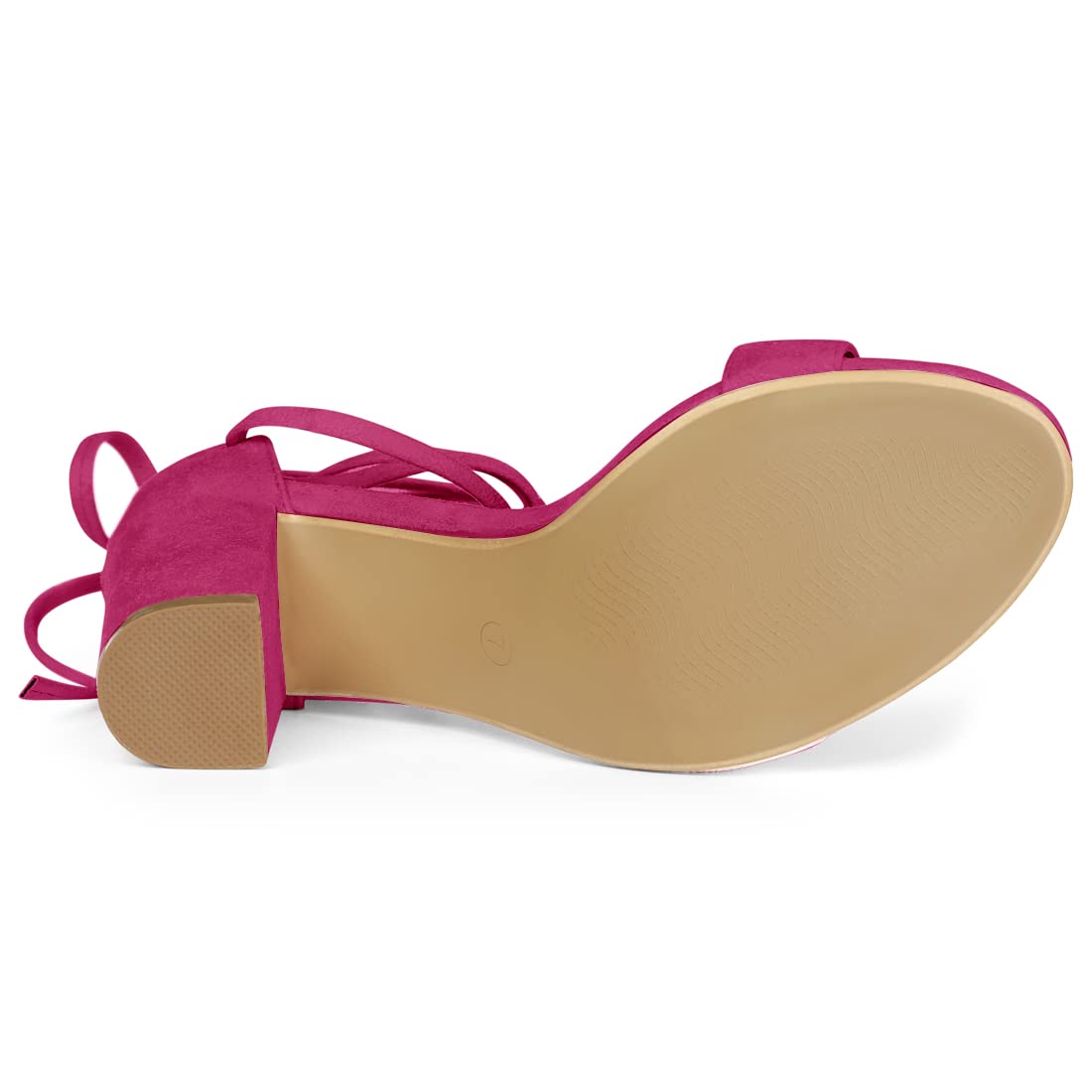 Allegra K Women's Strappy High Heel Sandals - Chunky Tie-Up Heels for Women | Perfect for Weddings, Parties & Night Out