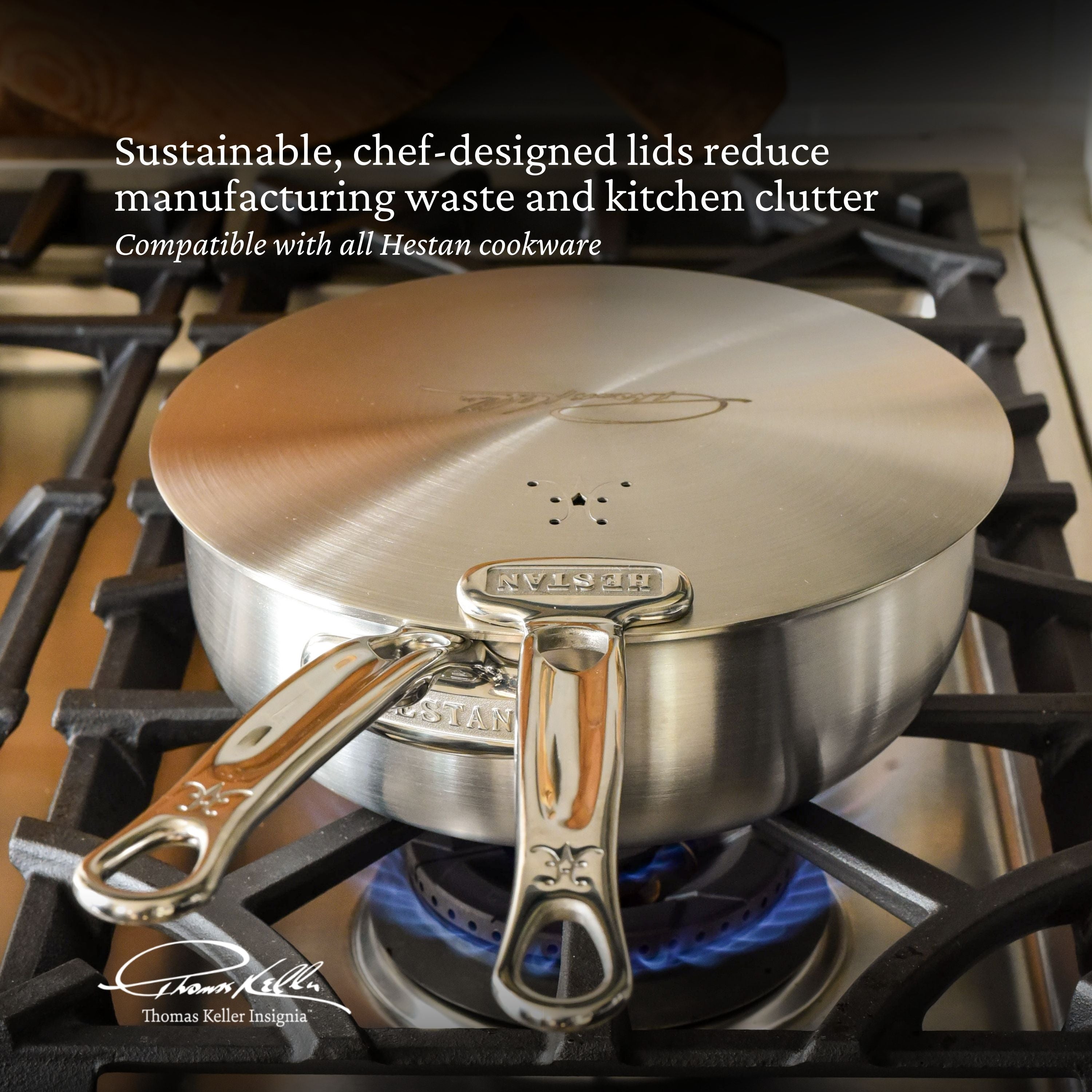 Premium Commercial-Grade Stainless Steel Universal Pot Lid - Durable & Versatile for Restaurants, Catering & Home Cooking