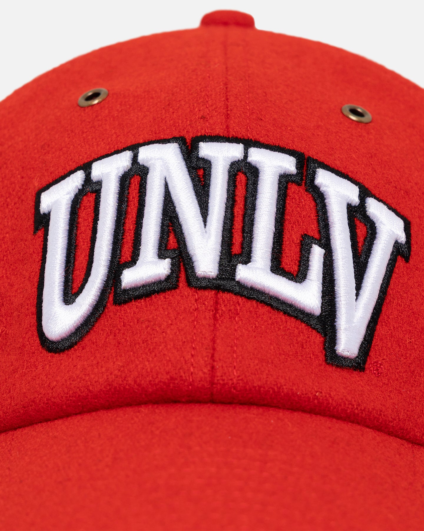 47 Brand UNLV Las Vegas Rebels Wooly Clean Up Strapback Hat - Red | Adjustable Baseball Cap for College Sports Fans, Game Day & Casual Wear