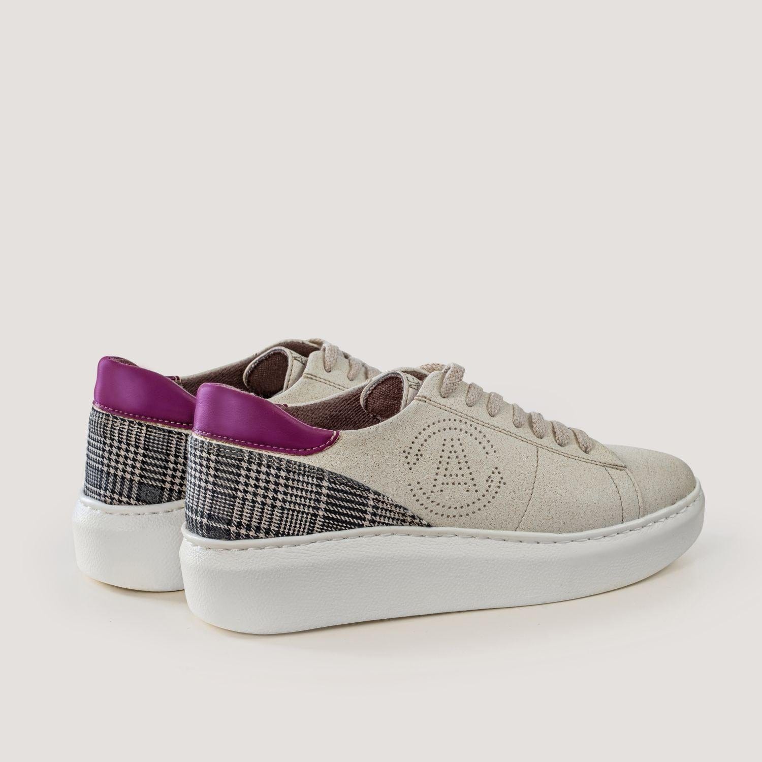 Jane Women's Vegan Leather Sneakers - Apple & Corn Leather, Purple | Comfortable & Stylish for Casual Wear, Work & Outdoor Activities