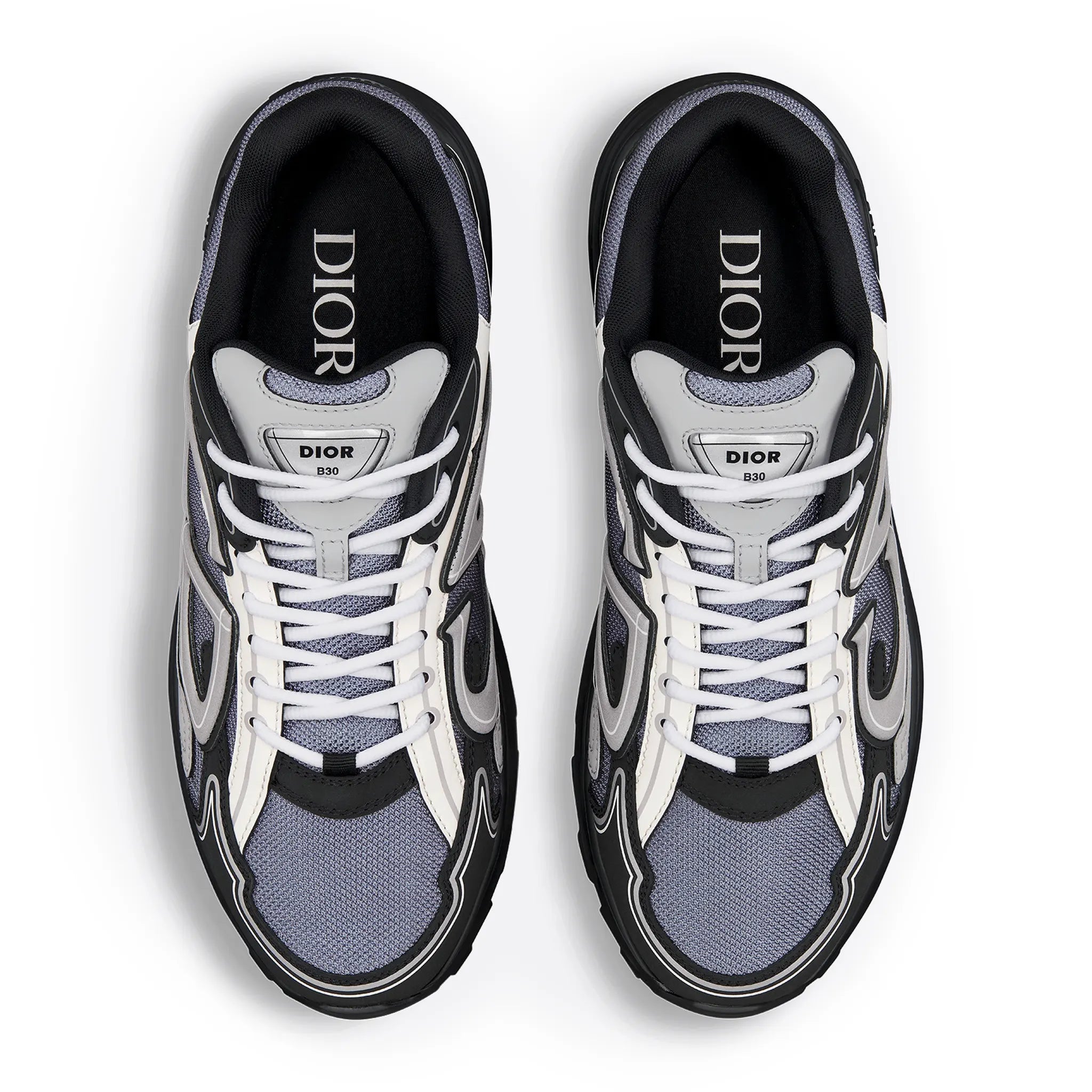 Dior B30 Countdown Sneakers - Mesh Blue, White, Black & Grey | Fashionable Men's & Women's Casual Shoes for Running, Walking & Streetwear
