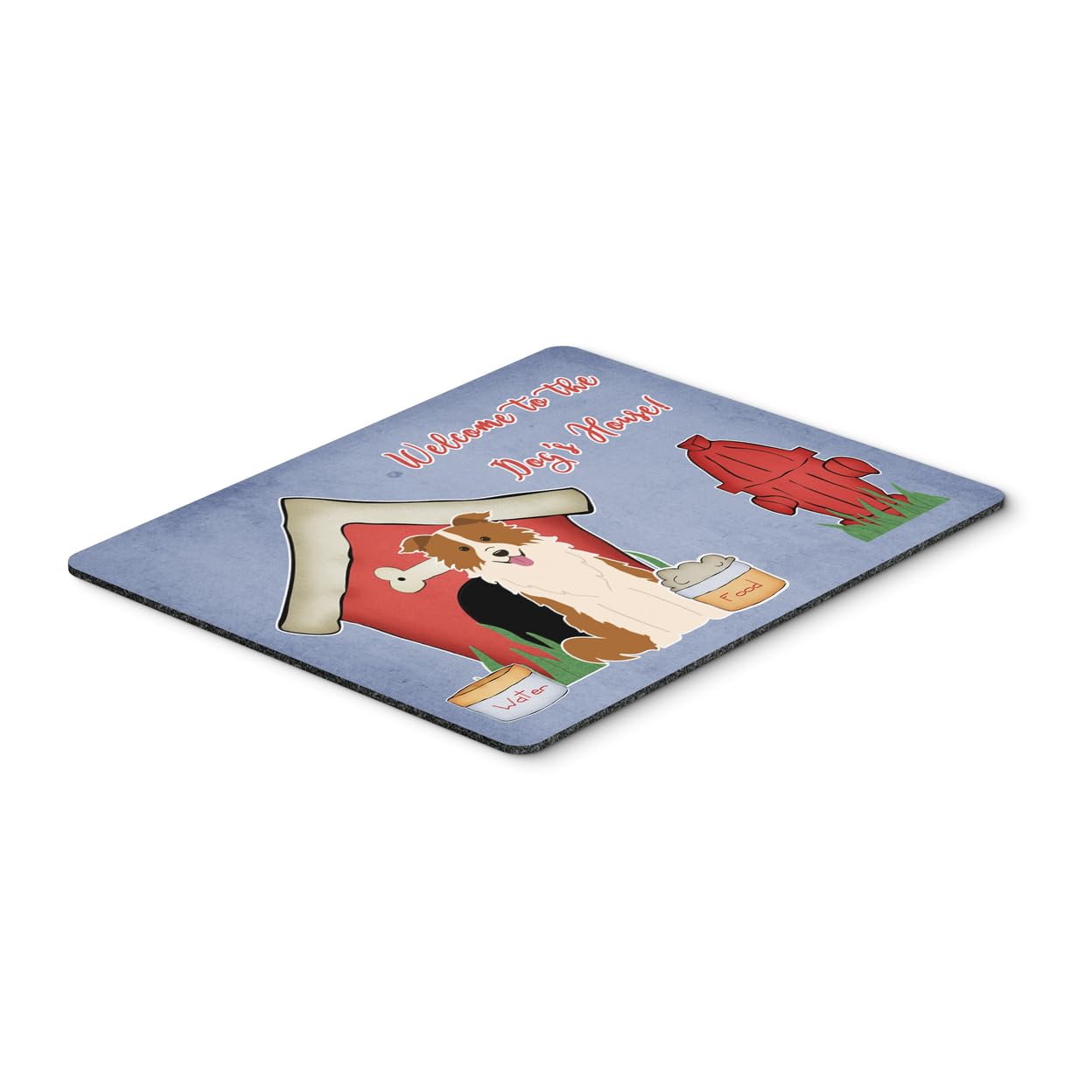 Caroline's Treasures BB2873MP Dog House Collection Border Collie Red White Mouse Pad - Large Washable Non-Slip Desk Mat for Home Office, Gaming & Computer Use | Perfect for Work, Study & Decor