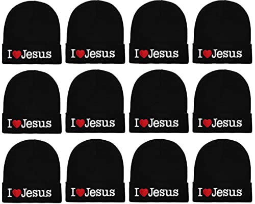 I Love Jesus (Black Beanie)