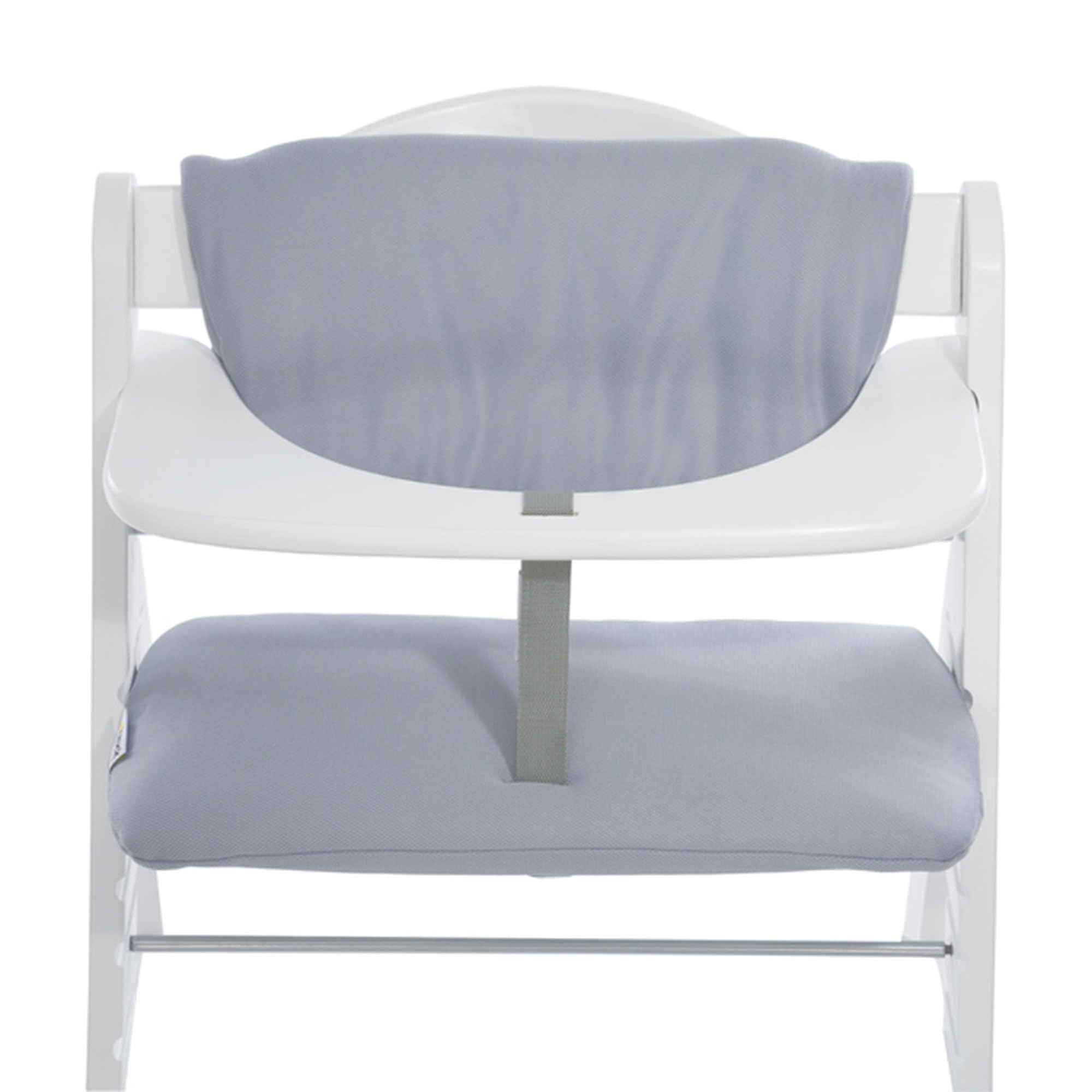 Hauck Alpha+ Wooden High Chair for Babies & Toddlers - Adjustable Tray, Anti-Tilt Design & Convertible Growth Chair with Removable Food Table (White) - Perfect for Dining, Weaning & Family Mealtime
