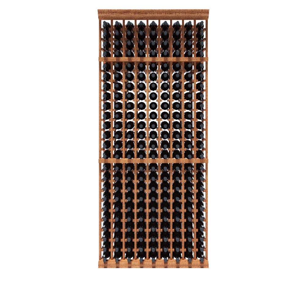 9 Column 216 Bottle 8ft Wine Rack Kit - Sturdy Metal Wine Storage Organizer for Cellar, Kitchen, or Dining Room - Perfect for Home Bars, Restaurants & Wine Enthusiasts