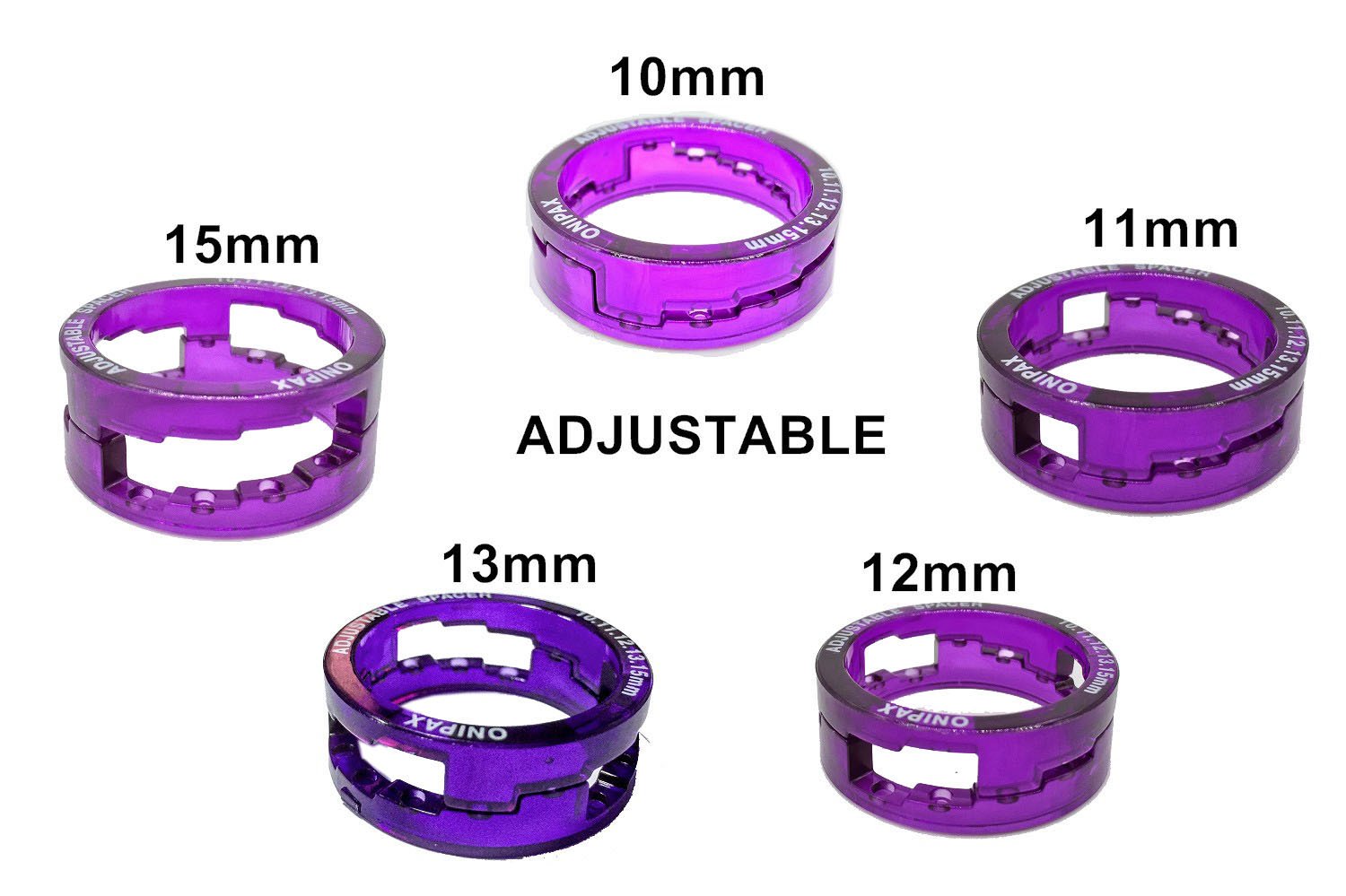 ONIPAX Adjustable Headset Spacers 1 1/8
