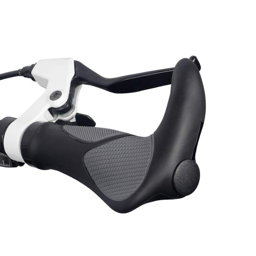 Wolfride Ergonomic Bike Handlebar Grips - Non-Slip Comfortable Mountain Bicycle Hand Grips for Road & Trail Riding - Perfect for Commuting, Off-Road Adventures & Long Distance Cycling