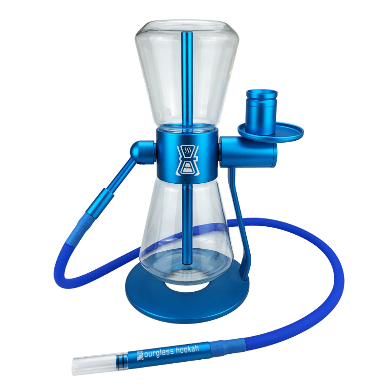 360° Rotating Gravity Bong - Sandglass Design Glass Water Pipe for Smooth Hookah Experience | Perfect for Home Parties, Relaxation & Social Gatherings