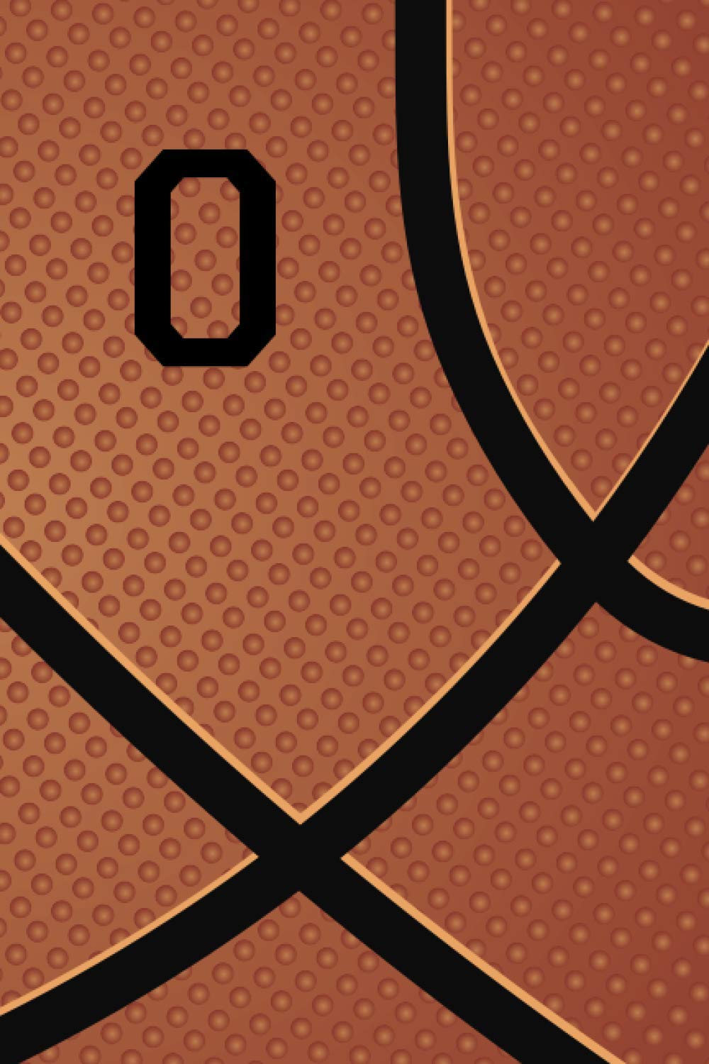 Personalized Monogram Initial Letter Basketball Notebook - 6