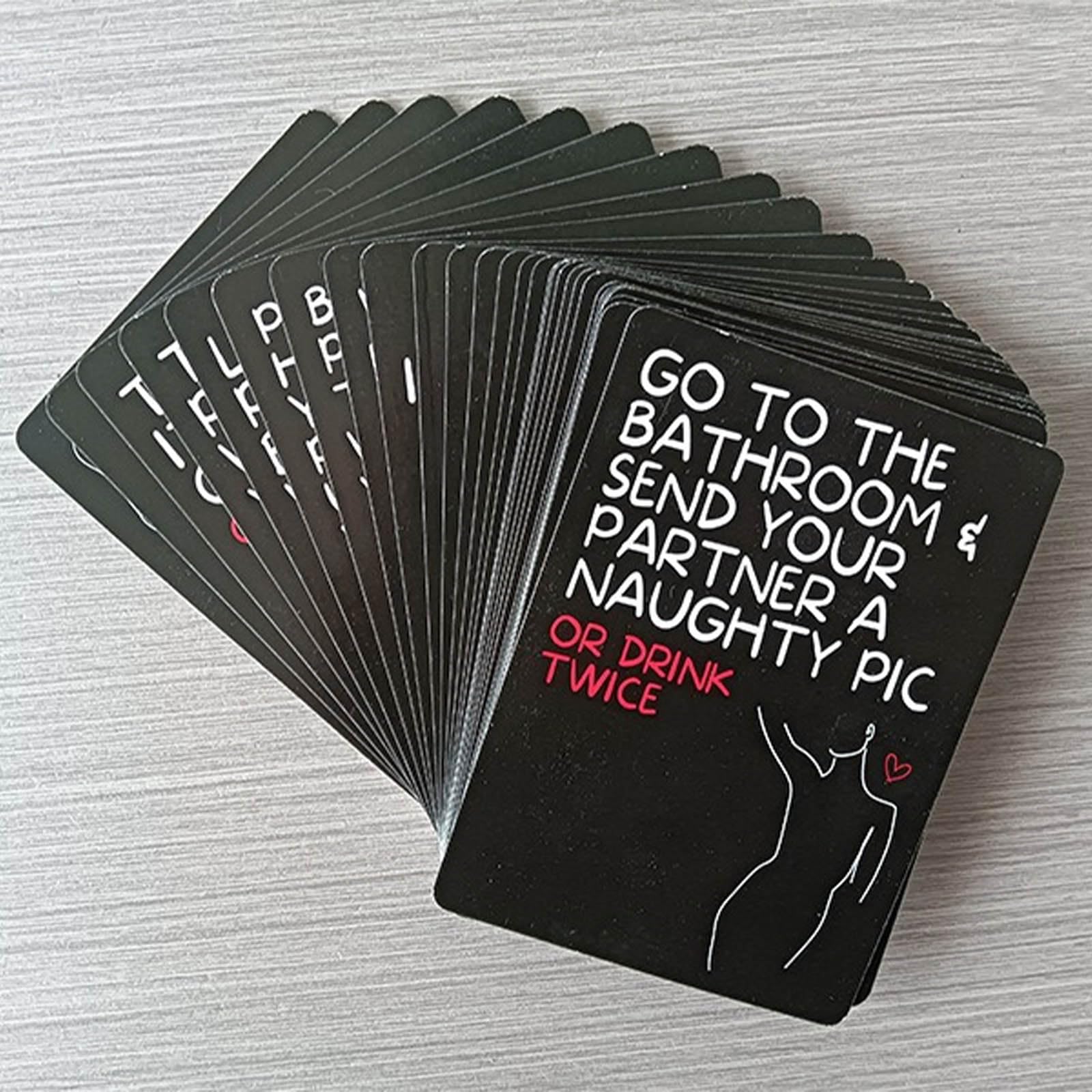 Drunk Lovers Couples Drinking Game Card Set - 50 Creative Date Night Cards for Adults, Fun Party Game for Couples & Friends - Perfect for Bachelor/Bachelorette Parties, Game Nights & Romantic Evenings