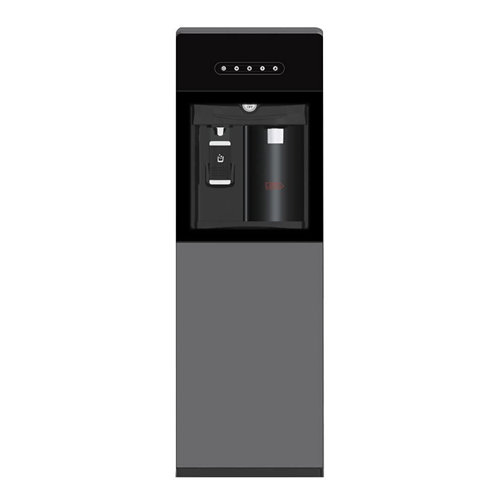RICA-J Bottom Loading Water Dispenser with Hot & Cold Water - 3 Temperature Settings, Energy Efficient, BPA-Free (Grey) - Perfect for Home, Office, or Kitchen Use