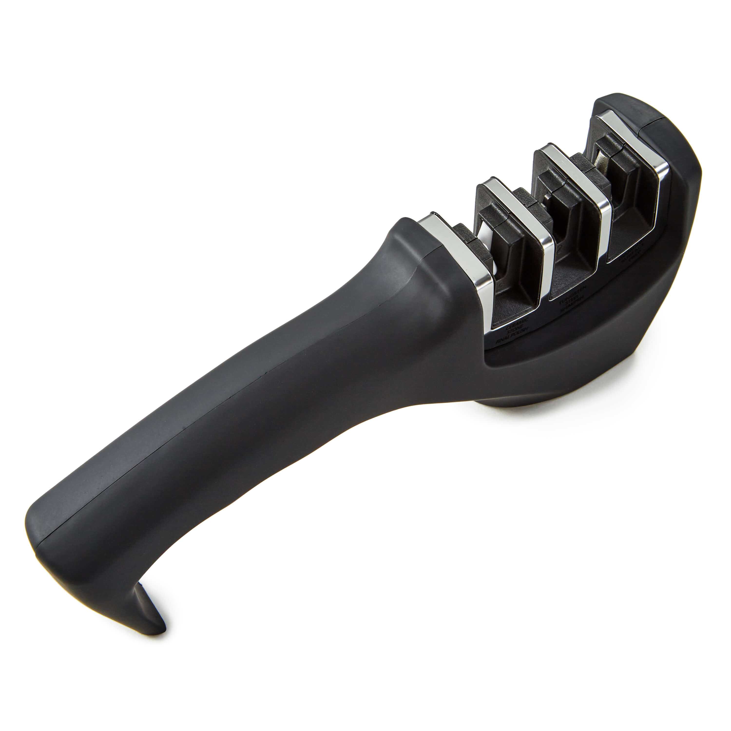 BergHOFF Essentials 3-in-1 ABS Knife Sharpener - Black | Professional Kitchen Tool for Sharpening Knives, Scissors & Serrated Blades | Perfect for Home Chefs & Culinary Enthusiasts