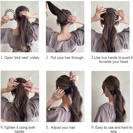 Korean Style Hair Claw Clip - Butterfly & Banana Barrettes, French Twist Bun Maker for Women | Hair Accessories for Updos, Ponytails & Everyday Styling