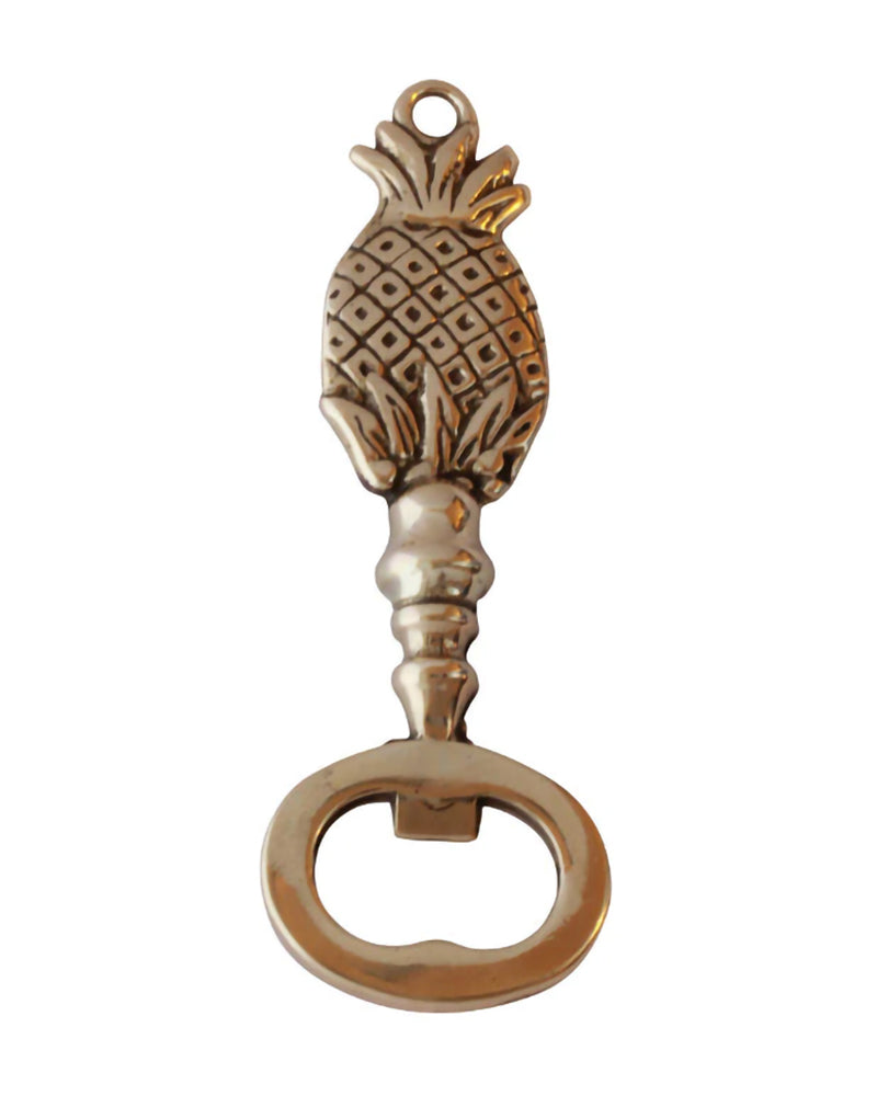 Brass Pineapple Bottle Opener - Vintage Style Bar Accessory for Beer, Soda & Home Brewing - Perfect for Parties, BBQs & Gifts