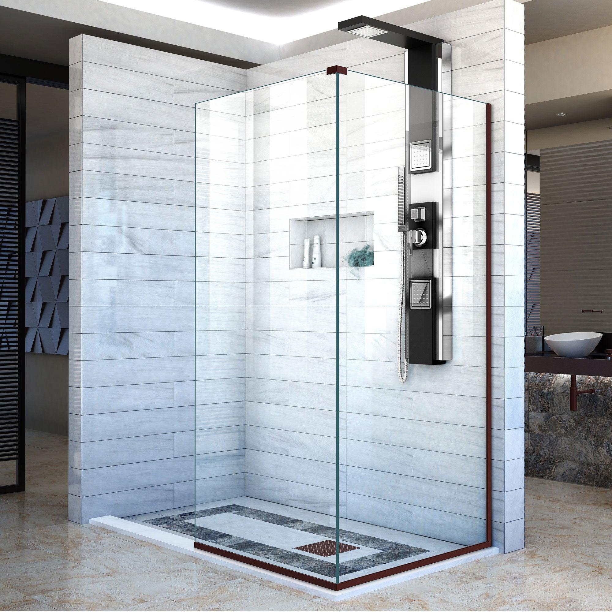 DreamLine Linea Frameless Shower Screens - 34