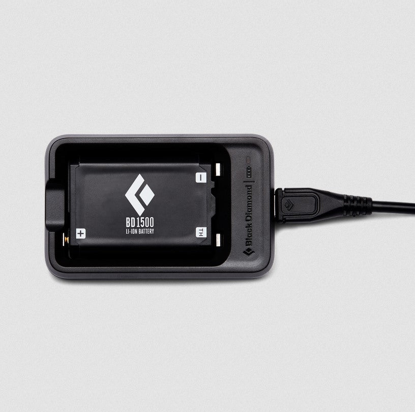 Black Diamond 1500 Rechargeable Battery & Fast Charger - Perfect for Outdoor Adventures, Camping Gear, and Emergency Power Supply