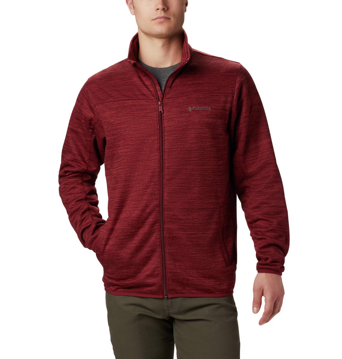 Columbia Men's Birch Woods II Full Zip Fleece Jacket - Warm & Comfortable Outdoor Fleece for Hiking, Camping & Casual Wear