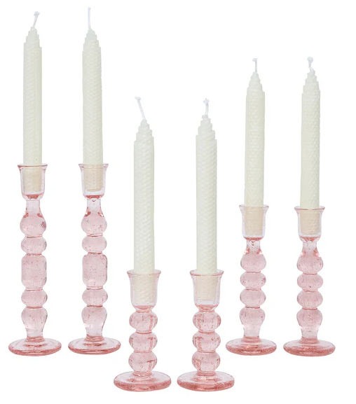 Juliska Provence Candlestick Set of 2 - Elegant French-Inspired Table Decor for Dining Room, Wedding Centerpieces & Romantic Home Ambiance