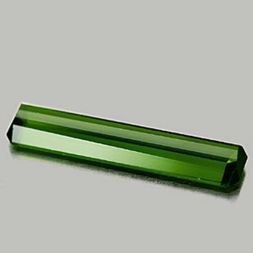 1.94ct Natural African Green Tourmaline Loose Gemstone - VVS Clarity, Eye Clean, 19x4mm Faceted Tourmaline Cut for Jewelry Making, Engagement Rings & Collector's Specimens