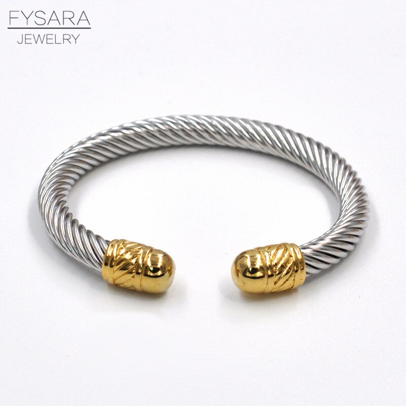 Twisted Cable Wire Bangle Cuff Bracelets for Women - Fashion Jewelry for Casual & Formal Wear - Perfect for Office, Party & Everyday Accessories
