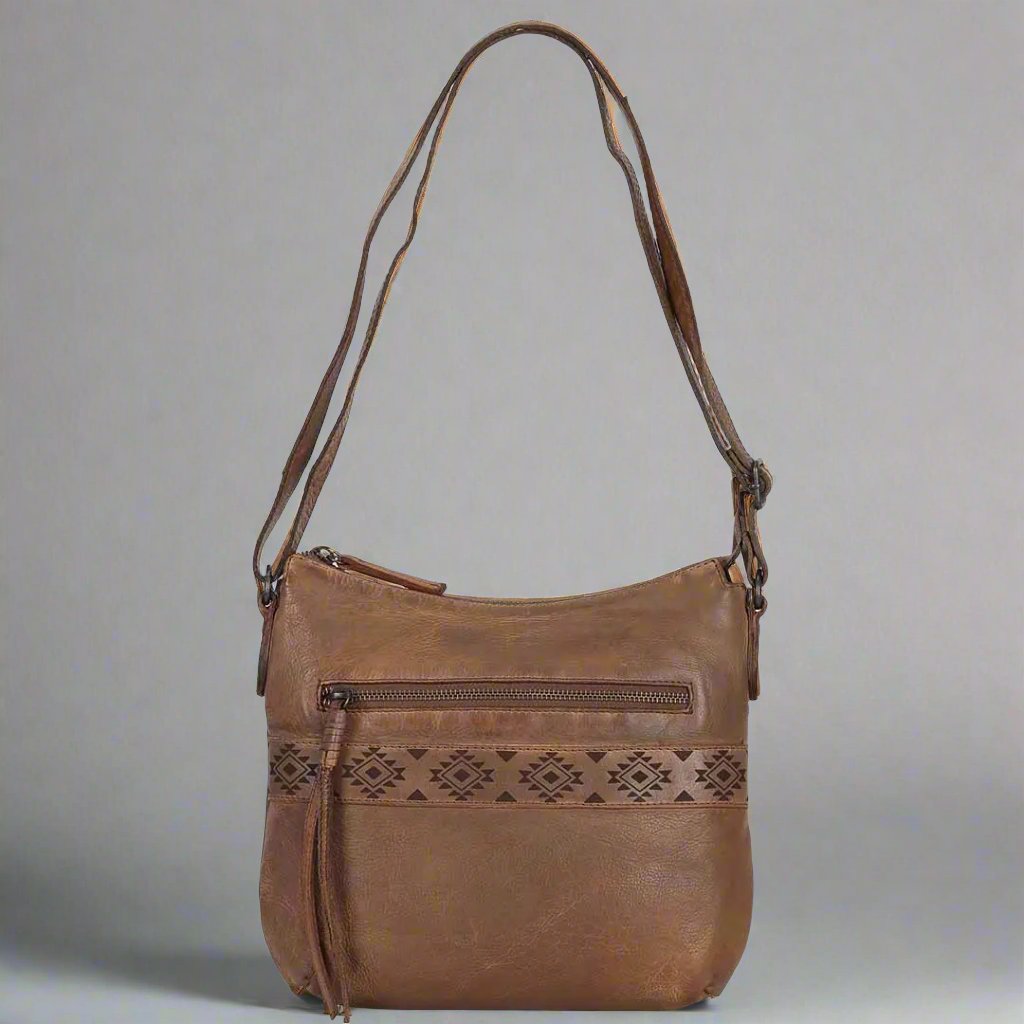 Stylish MET Crossbody Bag with Aztec Pattern - Perfect for Travel, Shopping & Everyday Use