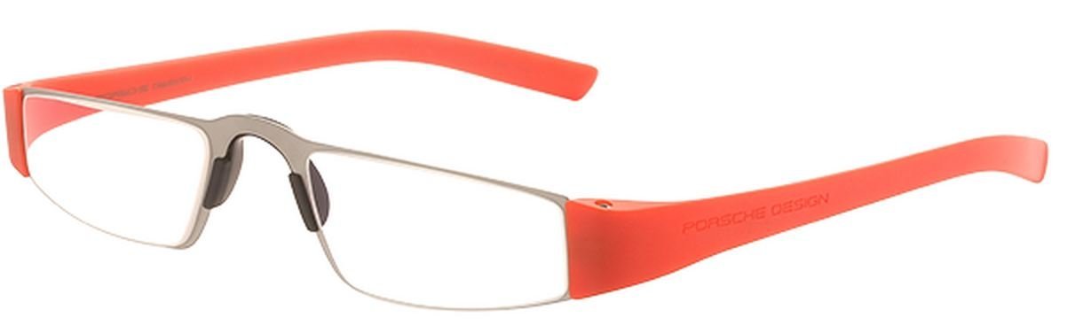 Porsche Design 8801 Reading Glasses +1.5 Strength in Coral - Stylish Prescription Eyewear for Reading & Office Use