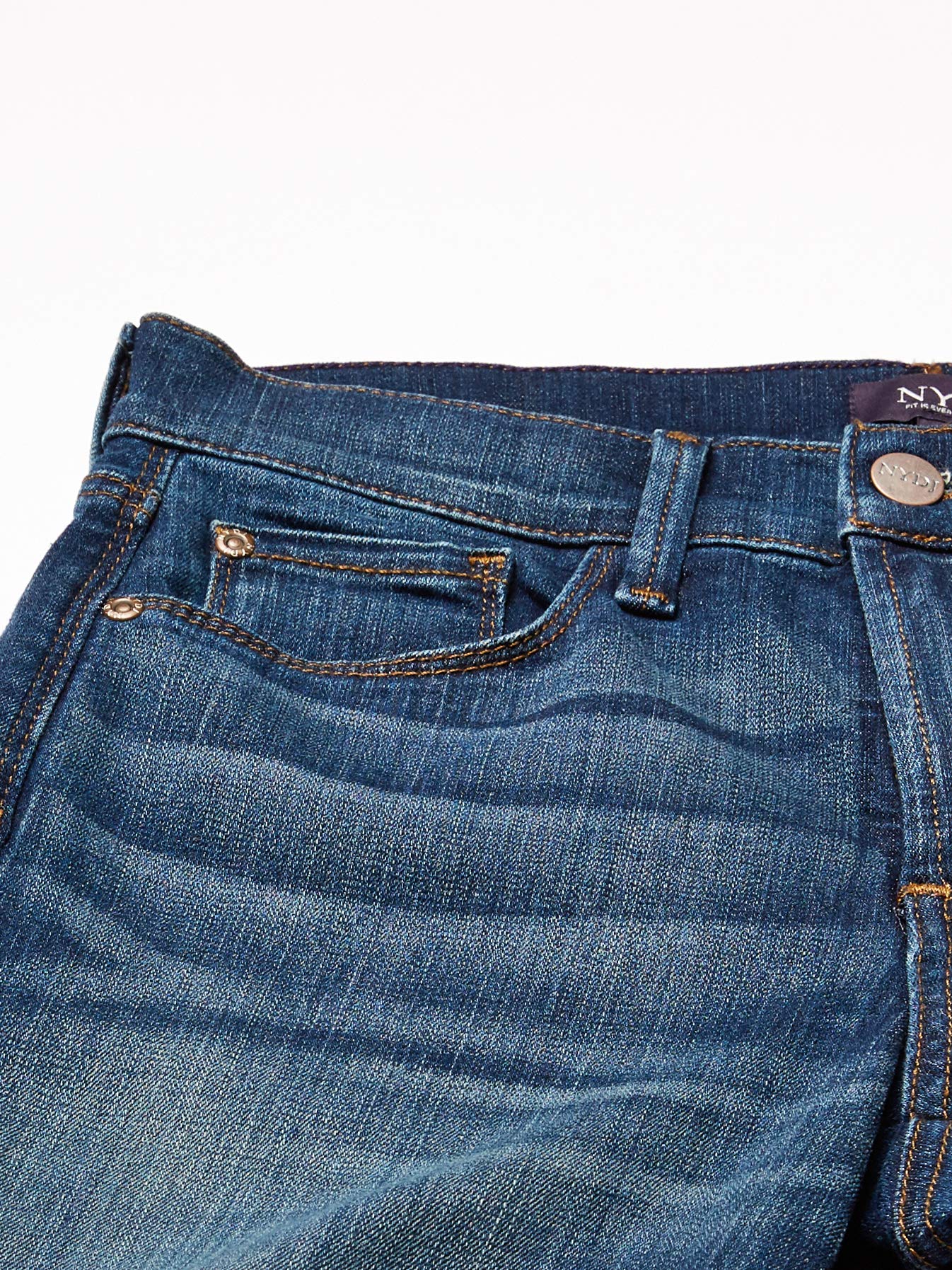 NYDJ Women's Dayla Wide Cuff Capri Jeans - Stretch Denim Pants for Casual Wear & Summer Outfits