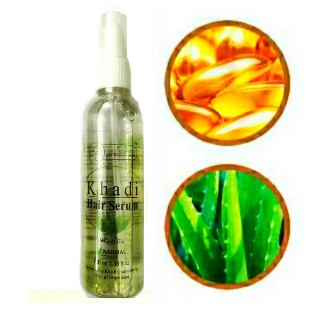 Khadi Rishikesh Herbal Hair Serum for Hair Growth - 100ml | Reduces Hair Fall, Adds Shine & Smoothness | Unisex Ayurvedic Treatment for Dry, Damaged Hair | Perfect for Daily Hair Care & Scalp Nourishment
