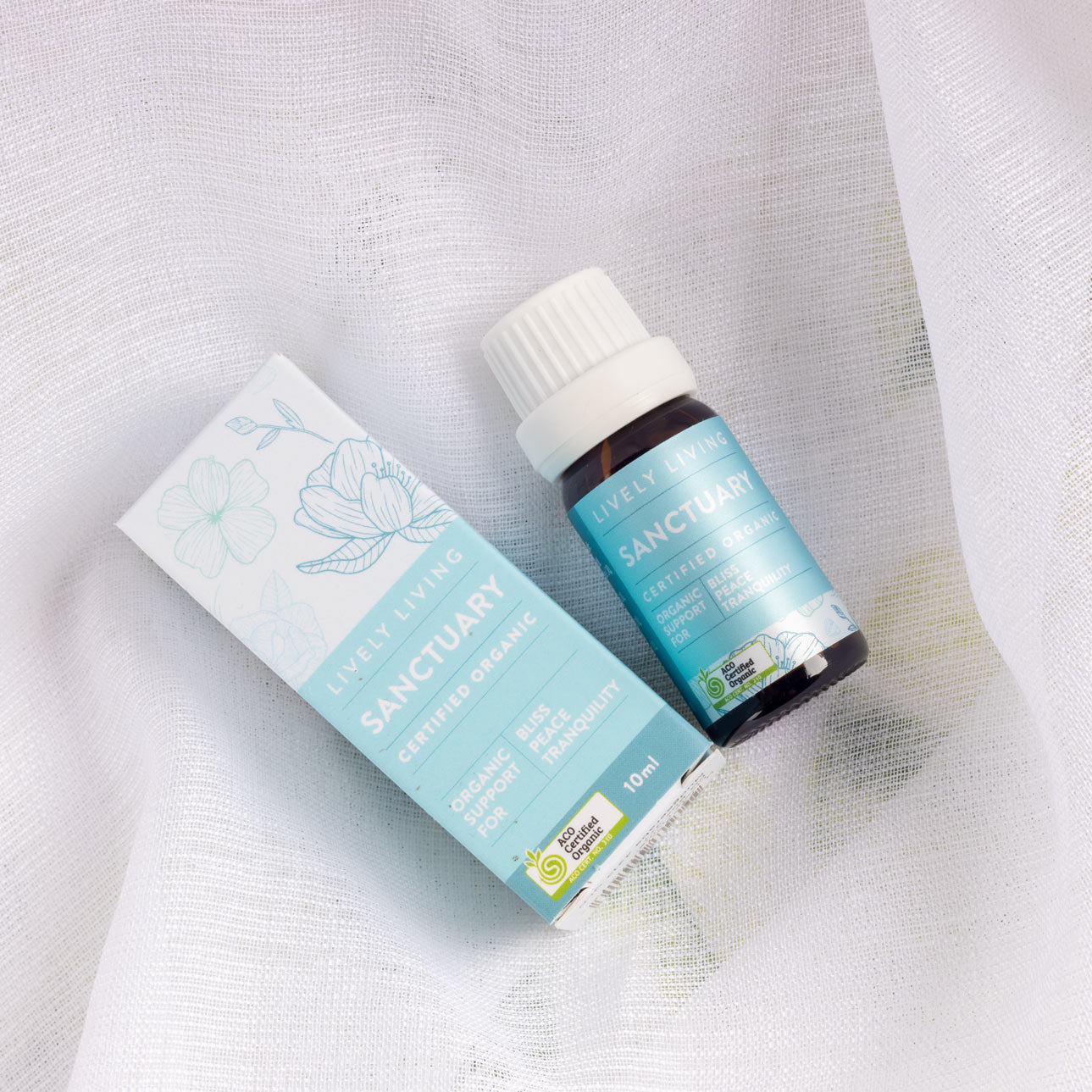 Sanctuary Organic Essential Oil 10ml - 100% Pure Natural Aromatherapy Oil for Relaxation, Stress Relief & Diffusers | Perfect for Massage, Yoga & Home Spa