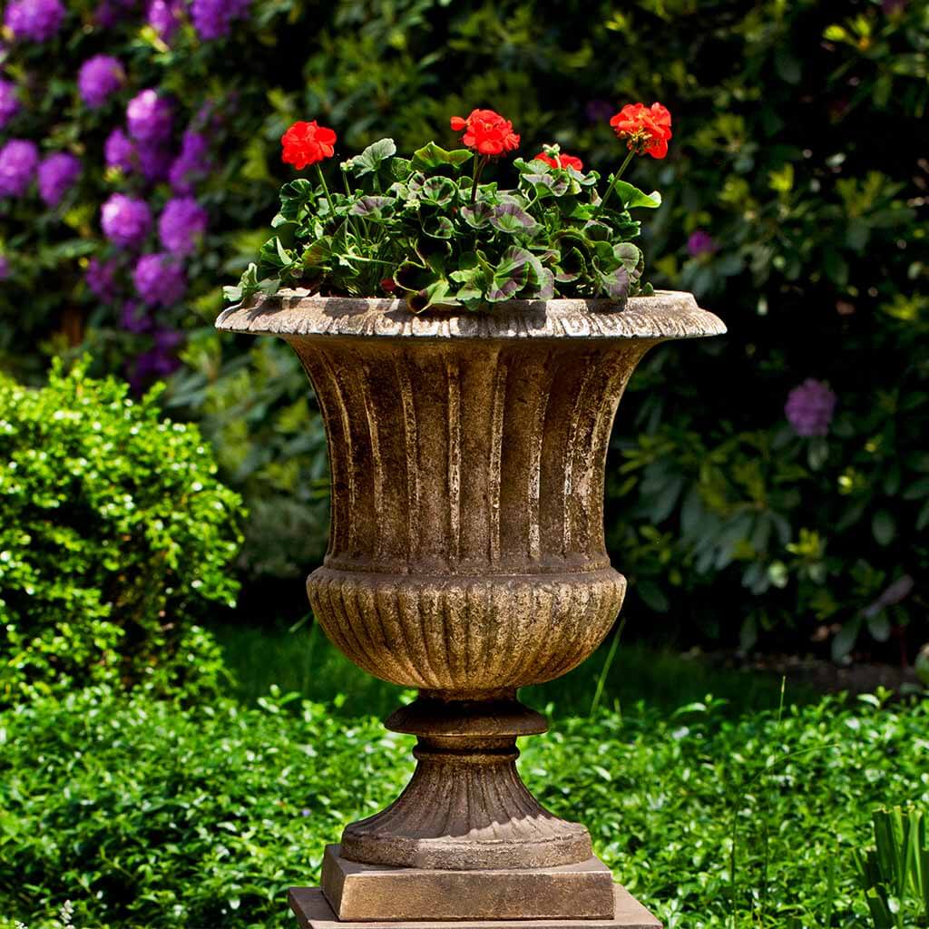 Campania International Smithsonian Classical Urn - Elegant Garden Decor for Outdoor & Indoor Use - Perfect for Patio, Entryway, and Home Décor