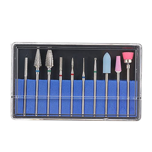 A K Homes - 10PCS Professional Nail Art Kit with Nail Bits, Manicure & Pedicure Tools, Nail Polish & Dust Brush for Salon & Home Use | Perfect for DIY Nail Art, Gel Polish Application & Nail Care