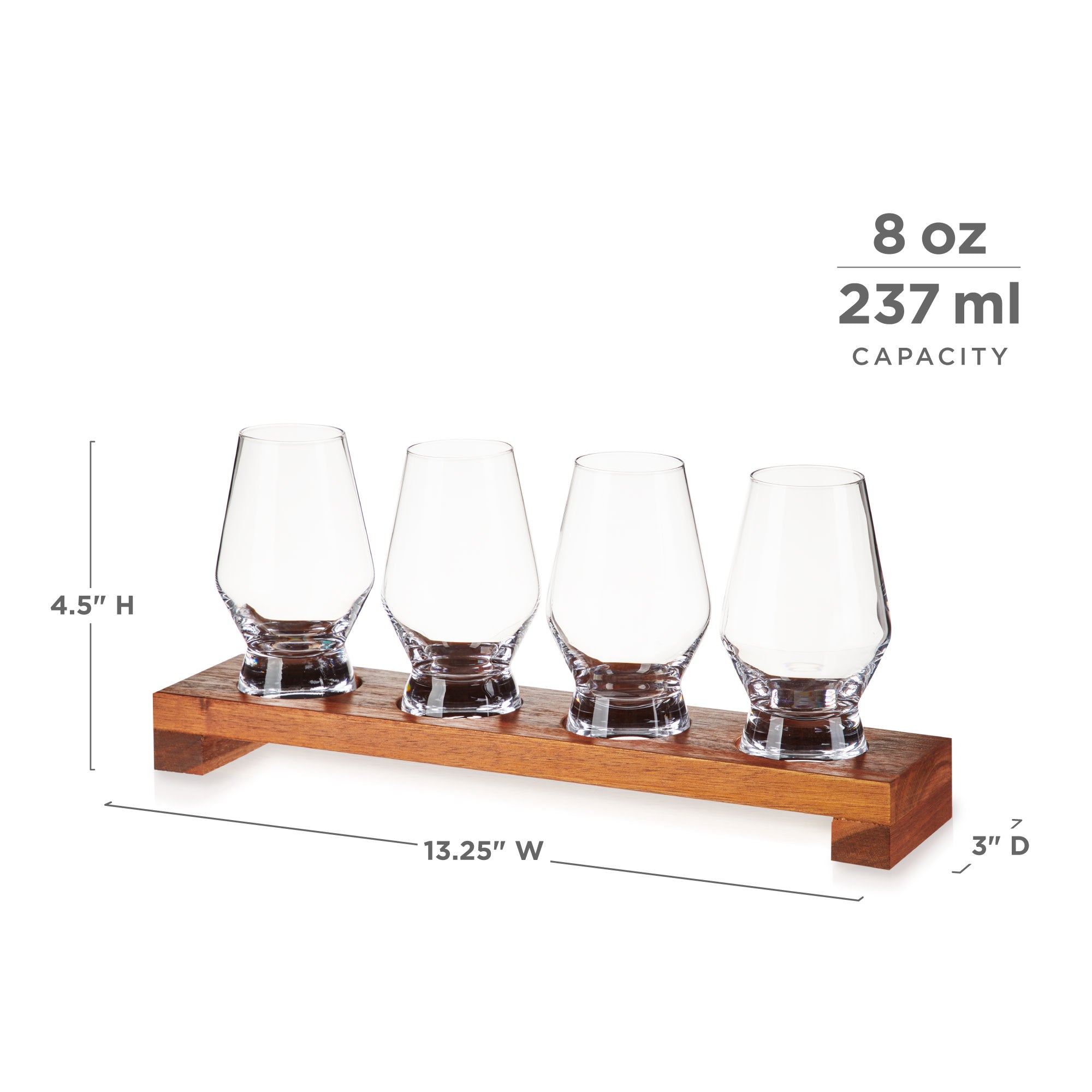 Premium Crystal Spirit Glass Flight Set - Whiskey Tasting Glasses for Bourbon, Scotch & Whiskey Enthusiasts - Perfect for Home Bars, Gifts & Tasting Events