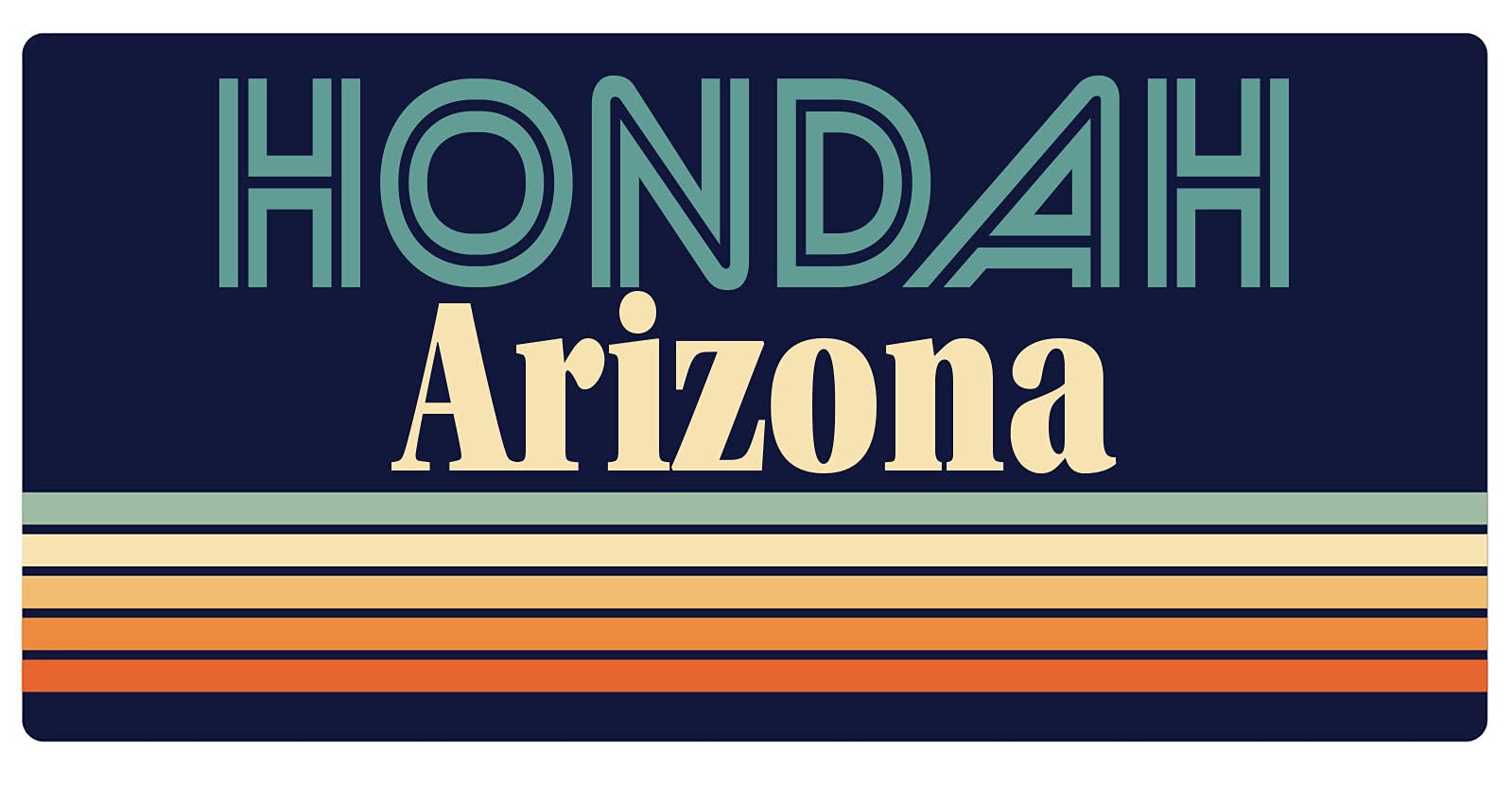 Hondah Arizona 5 x 2.5-Inch Retro Fridge Magnet - Vintage Style Decorative Magnet for Refrigerator, Office, Home & Gifts - Perfect for Kitchens, Dorms, Workplaces & DIY Projects