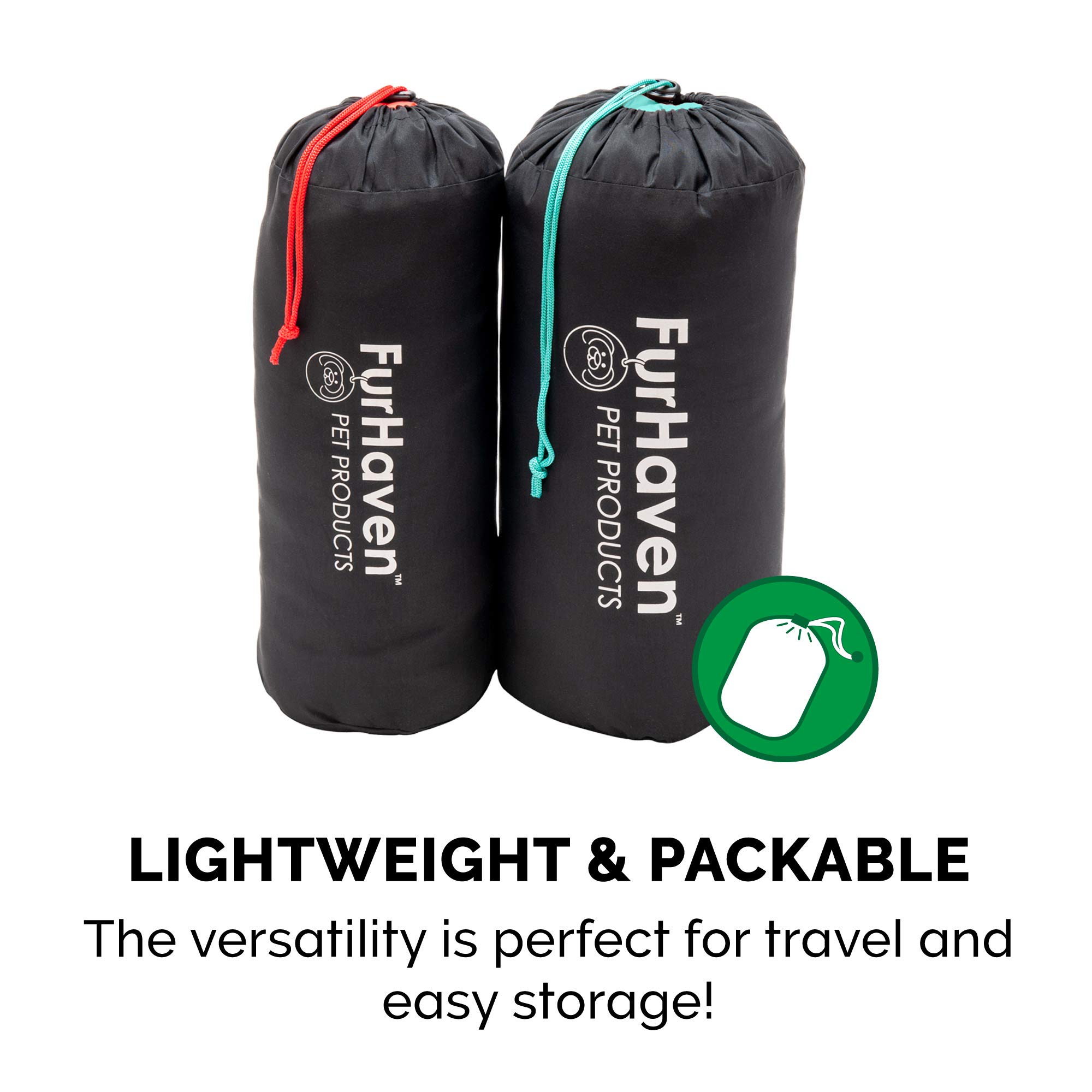 Furhaven Travel Dog Bed for Small Dogs - Washable, Foldable with Carry Bag - Perfect for Crates, Kennels & Outdoor Adventures