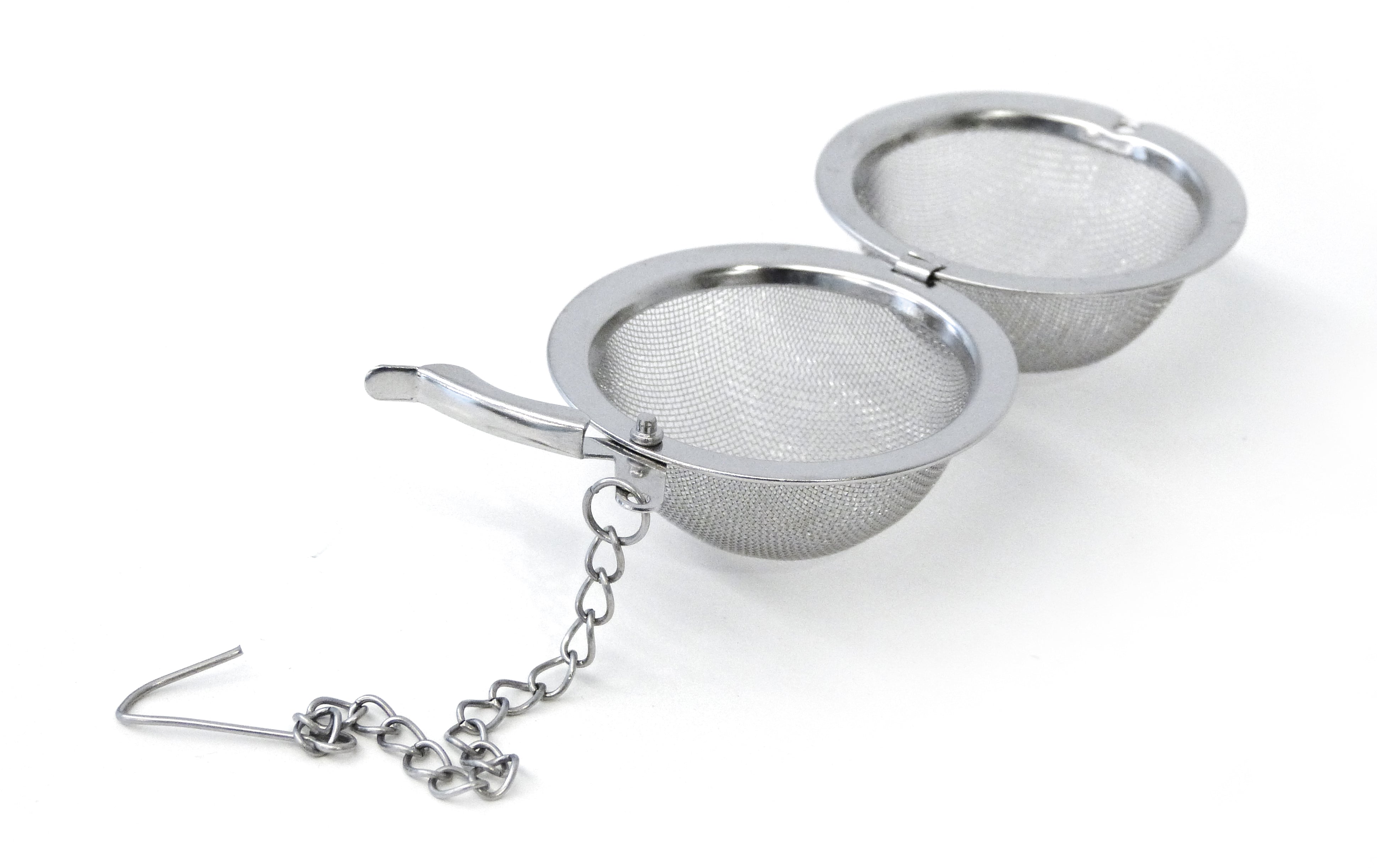 Premium Stainless Steel Mesh Tea Infuser - 2 Pack - Loose Leaf Tea Strainer with Fine Holes - Perfect for Brewing Herbal, Green & Black Tea at Home, Office or Travel