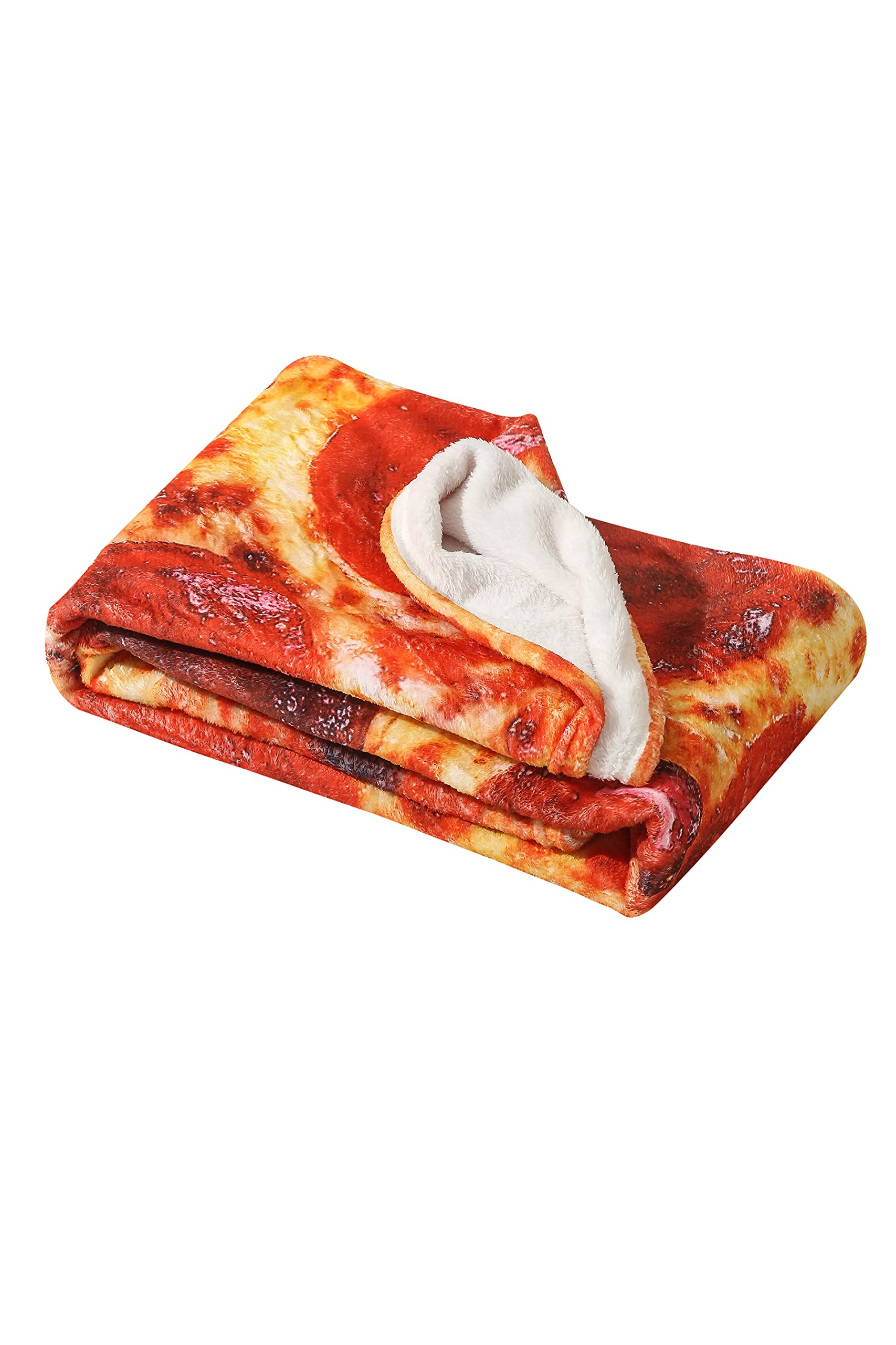 Funny Pizza Blanket for Adults & Kids - Cozy Pepperoni Pizza Throw Blanket - Perfect for Movie Nights, Gifts & Pizza Lovers