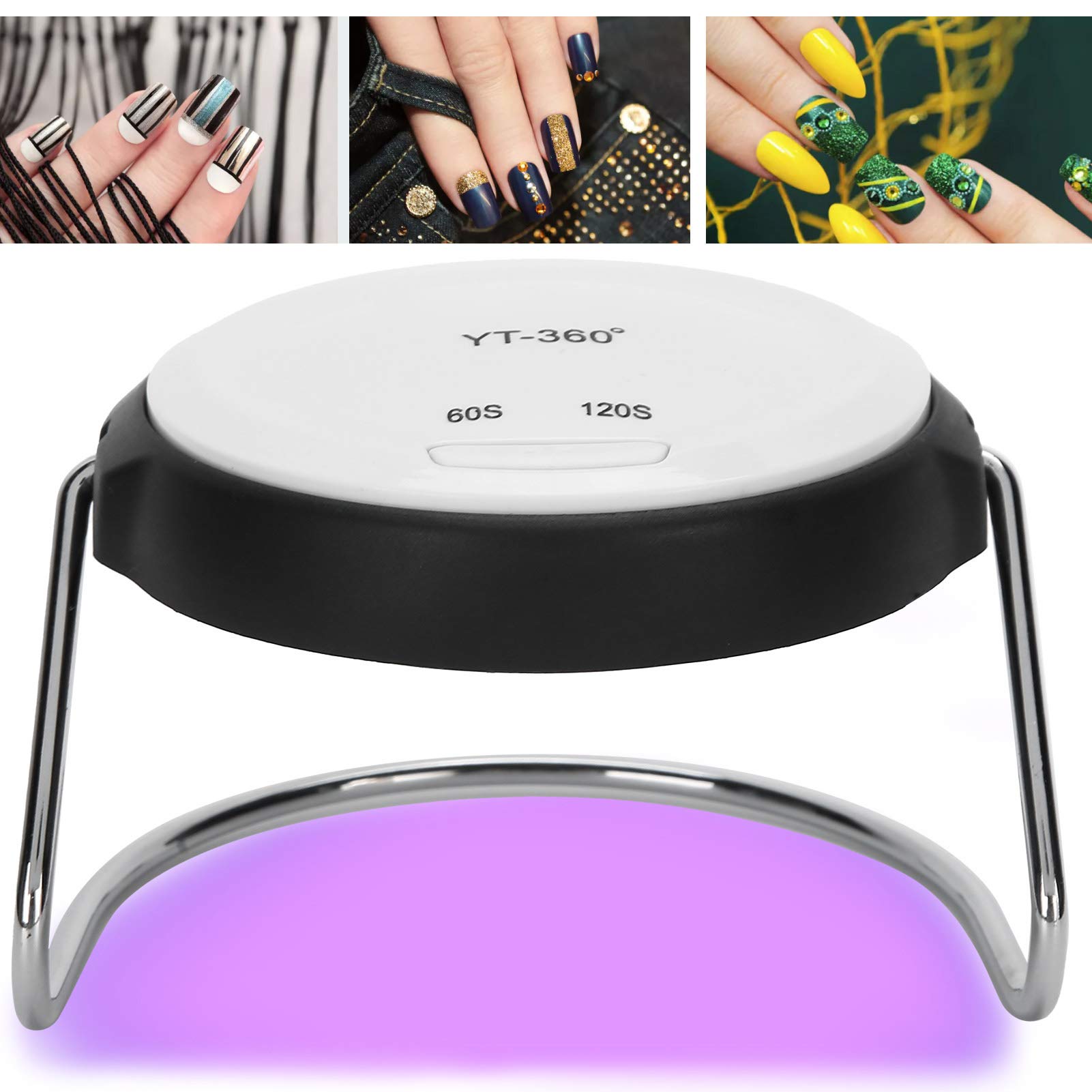 180W USB LED Nail Dryer Lamp - Portable 2-in-1 Nail Polish Curing Machine for Gel Manicure, White | Fast Drying for Home & Salon Use | Perfect for DIY Nail Art & Professional Manicures