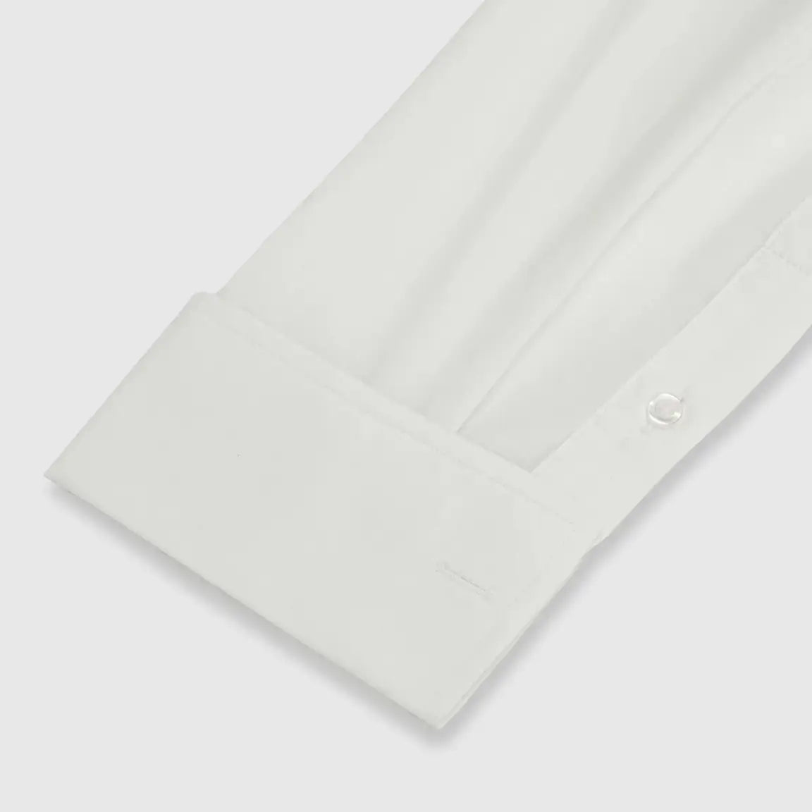 LA Smith Ivory Modern Fit Fly Front Dress Shirt for Men - Premium Business & Formal Wear - Office, Wedding & Special Occasions