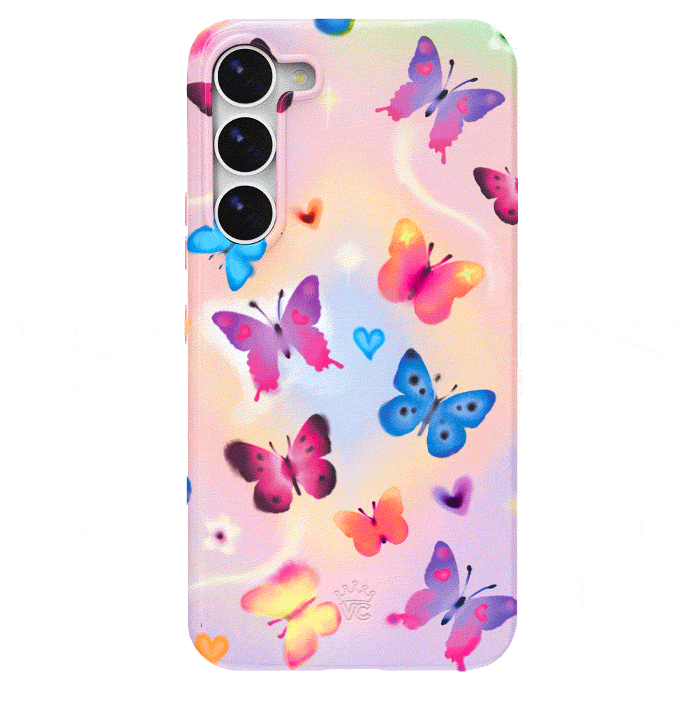 Aura Butterfly Samsung Phone Case - Premium Protective Cover for Samsung Galaxy Series | Perfect for Everyday Use, Travel & Style