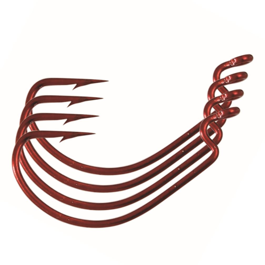 150 Pcs Carbon Steel Offset Fishing Hooks - Sharp & Durable for Freshwater & Saltwater Fishing - Ideal for Bass, Trout, and Catfish Angling