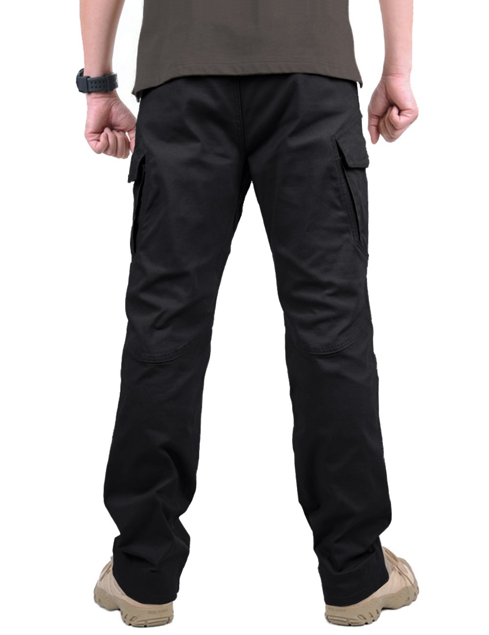 TACVASEN Men's Cargo Work Pants - Military Tactical Combat Hiking Pants with 9 Pockets, Lightweight Outdoor Casual Pants for Work, Hiking & Everyday Wear
