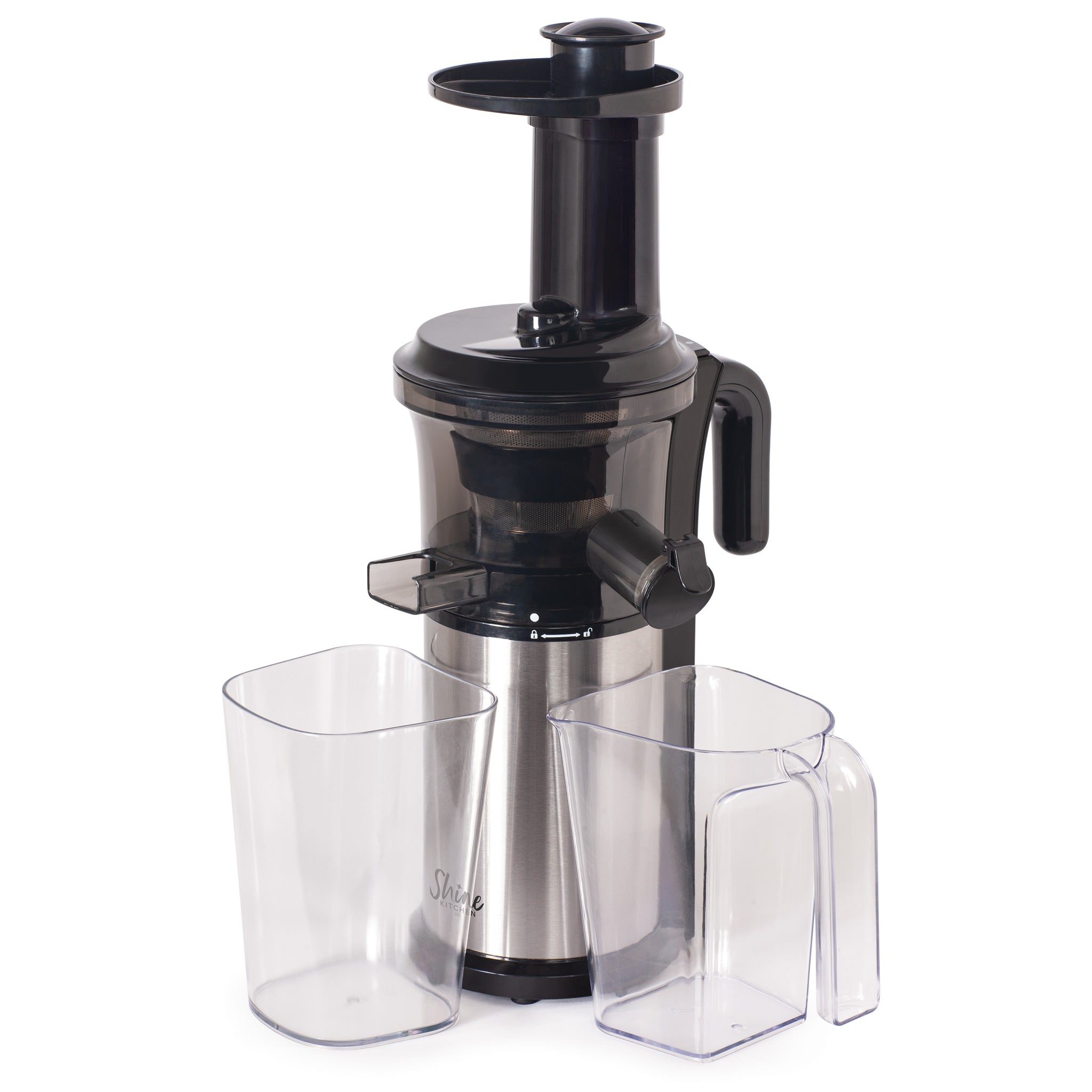 Shine Kitchen Co.® Certified Refurbished Cold Press Vertical Slow Juicer - Healthy Juice Extractor for Fruits & Vegetables - Perfect for Home, Gym & Office Use