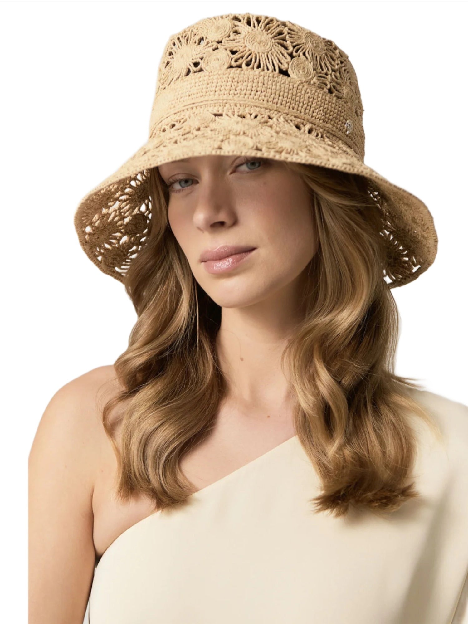 Adriana Fleur Hat for Women - Stylish Wide Brim Sun Hat with Adjustable Ribbon - Perfect for Beach, Garden, and Outdoor Summer Fashion